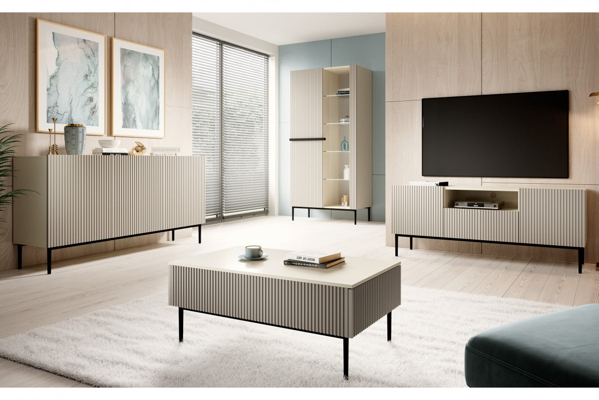 AUSTIN RTV kumode 150/60/45 melns/kašmirs - N1 Home