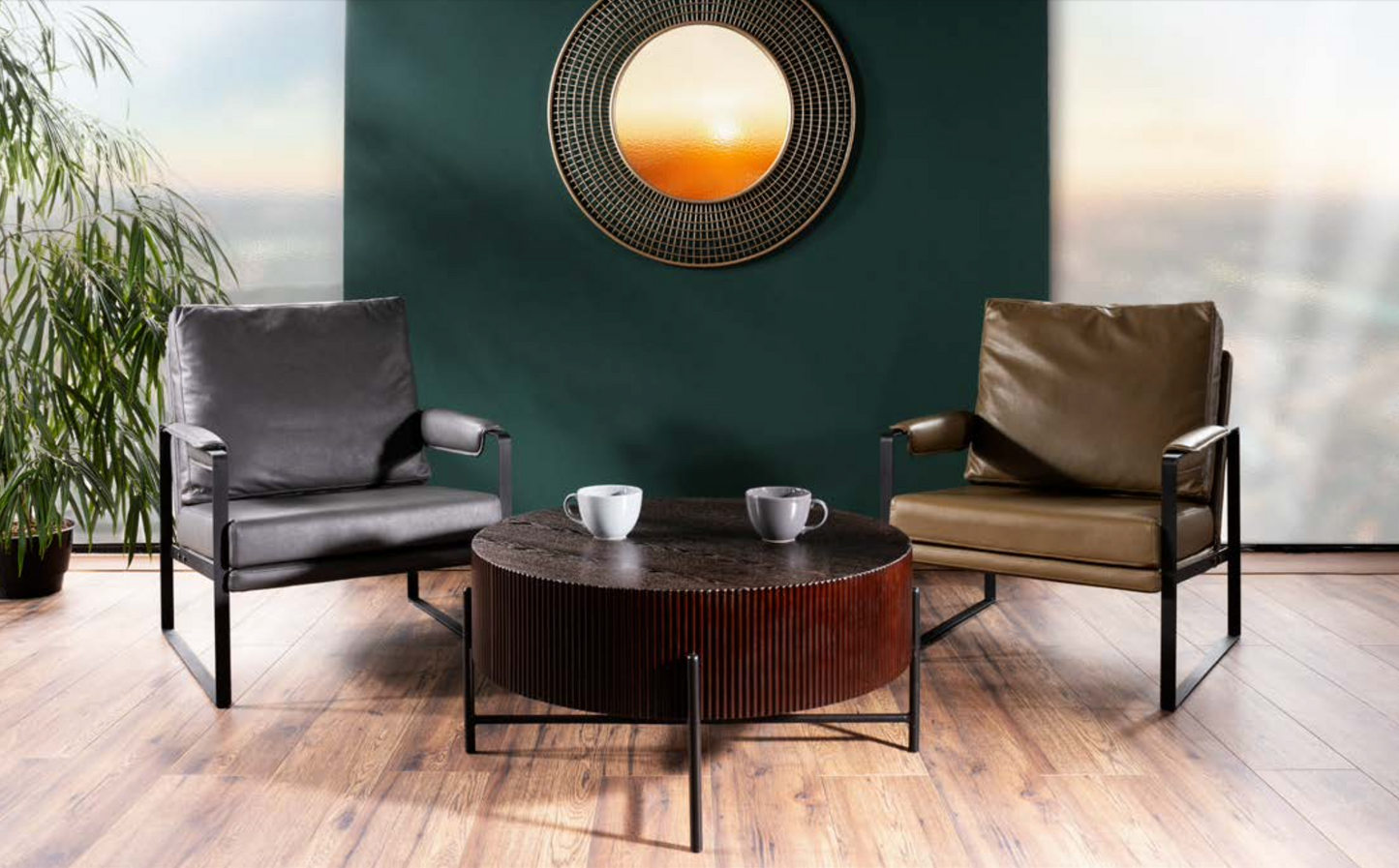 TC sols, tumšs valrieksts / melns 80x80 cm - N1 Home