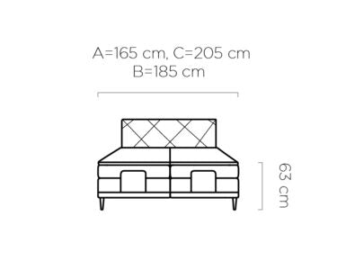 Gulta Noe 140/160/180 x 200 cm čokolade - N1 Home