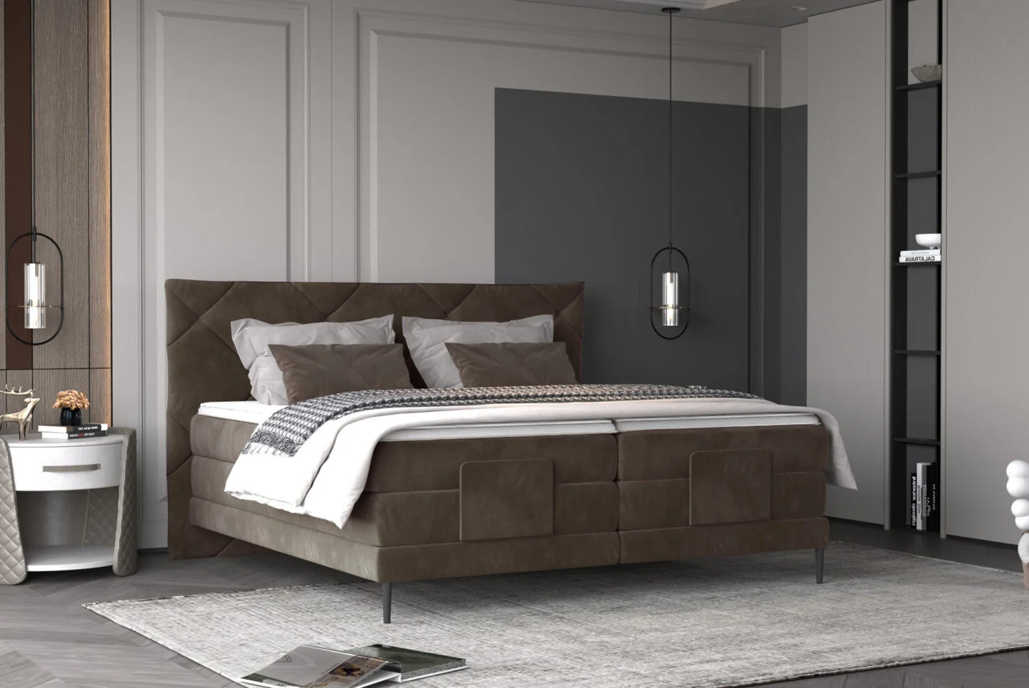 Gulta Noe 140/160/180 x 200 cm čokolade - N1 Home