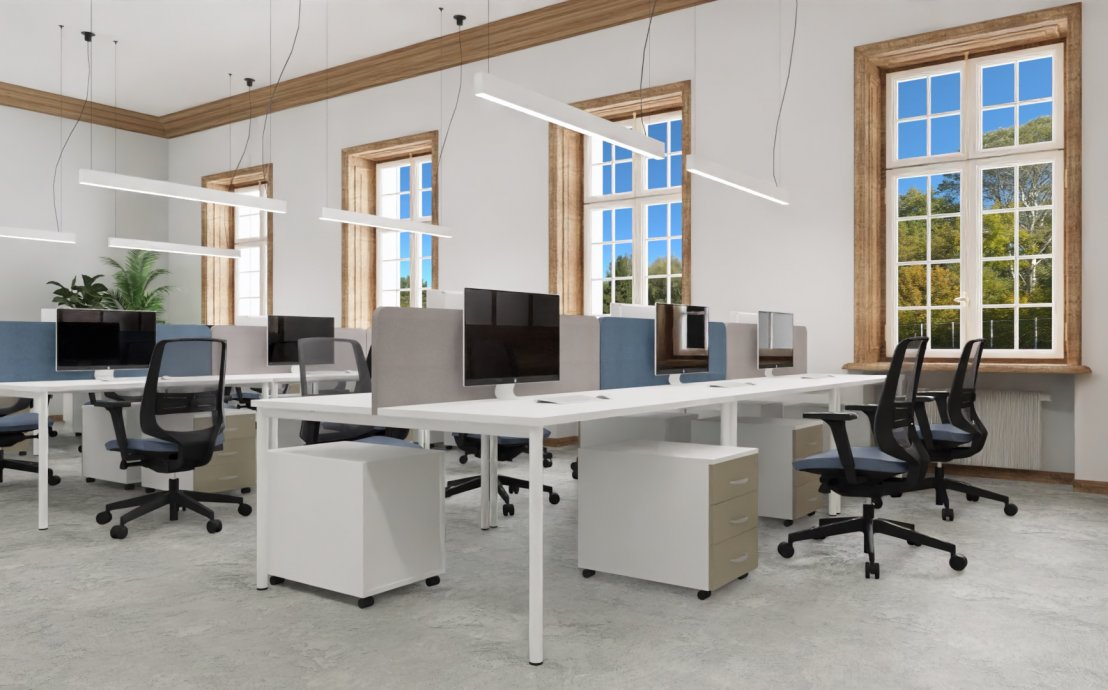 Galds Opus-Lite II O 120-160/60/74 cm Grafīts STD7/Dziļi zila M10 - N1 Home