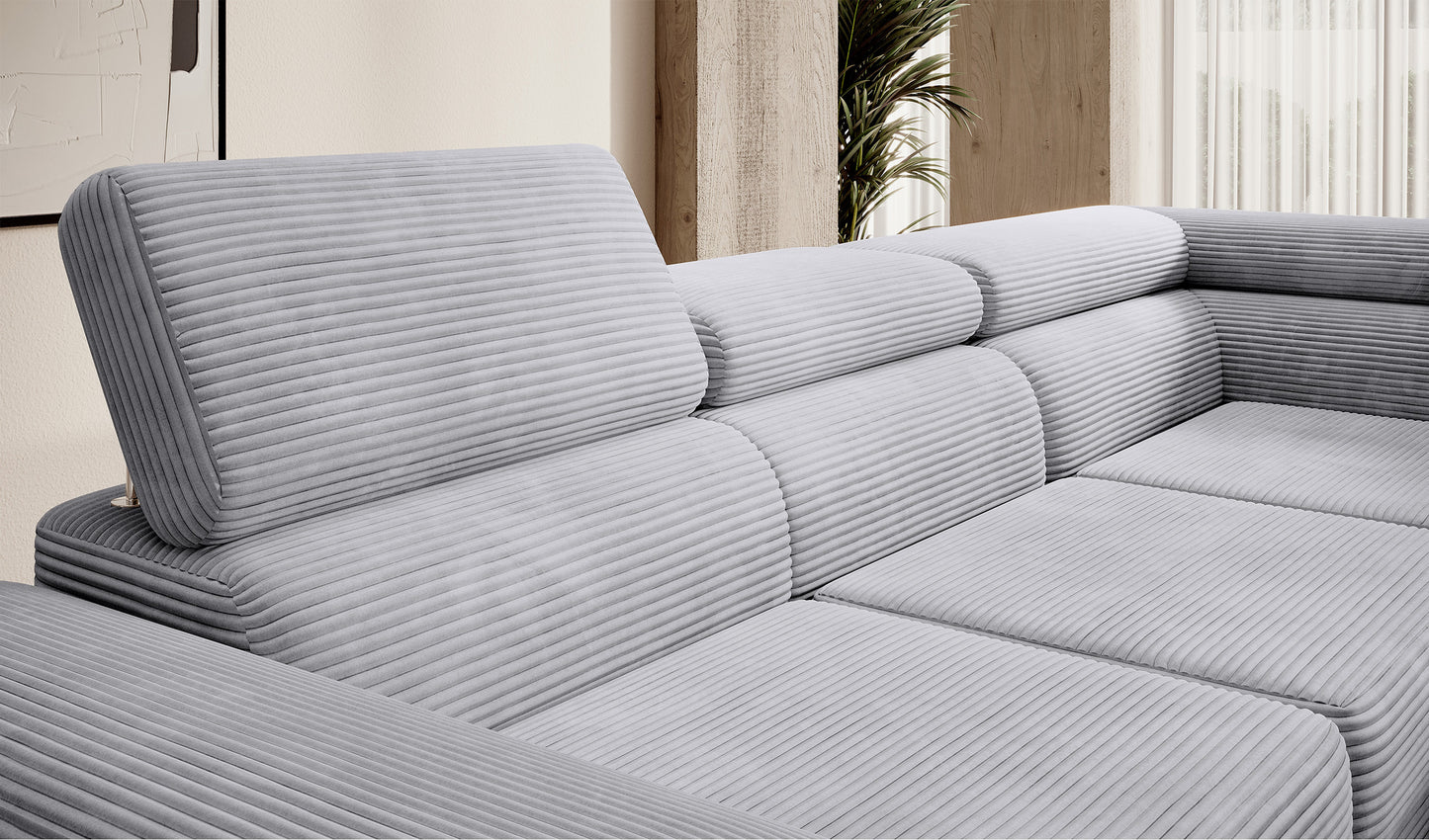 Dīvāns Steva 90/275/203 cm Poso 55 - N1 Home