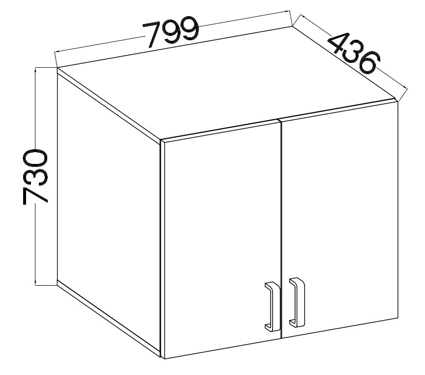 Biroja kabinets Stun 73/80/44 cm pelēks - N1 Home