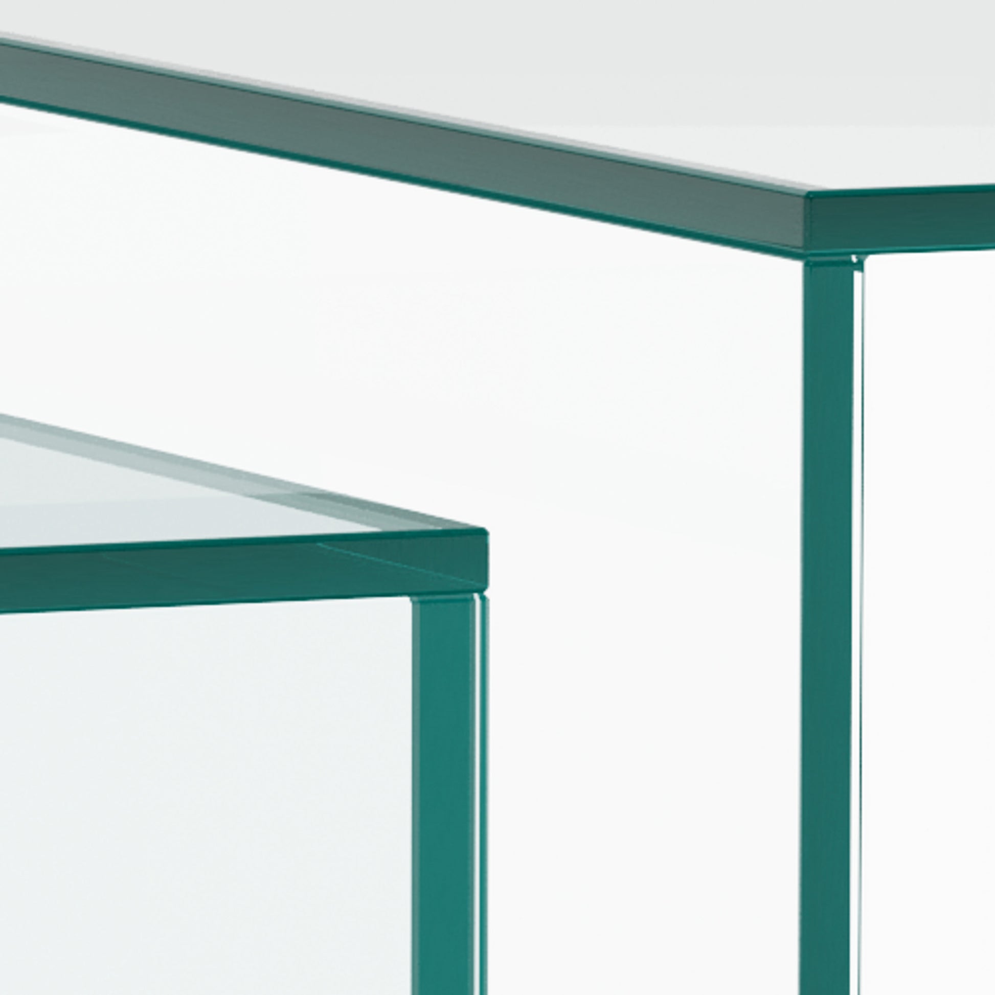 Kafijas galds Glopi 50/50/35 cm Caurspīdīgs - N1 Home