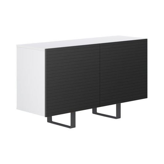 Kumode Gontal 110/70/45 cm melns/balts - N1 Home