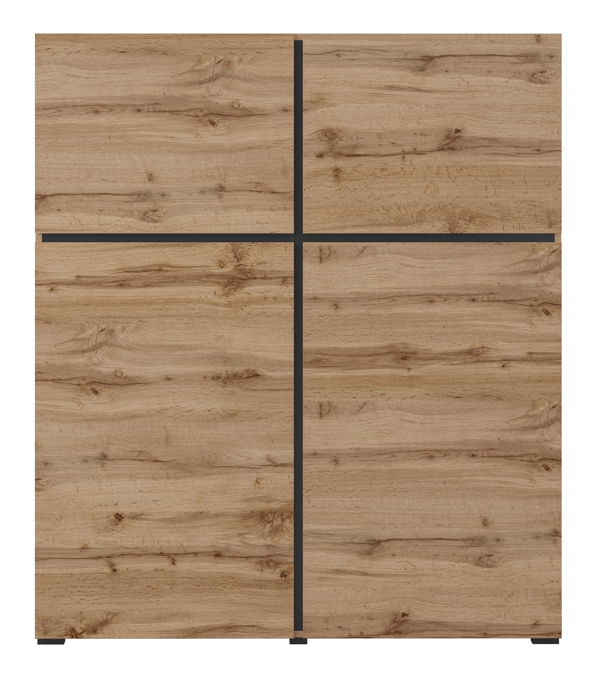 Kumode Kruzat 119/139/40 cm Votan ozols - N1 Home