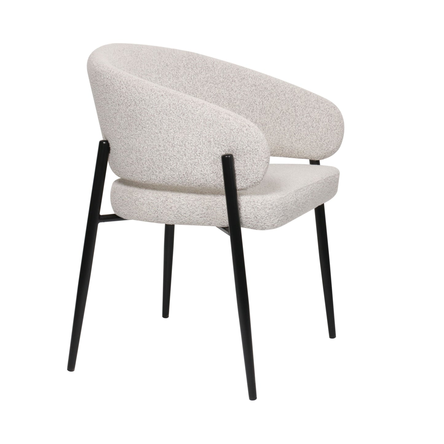 Krēsls Resil 82/57/58 cm pelēks-bēšs bukle - N1 Home