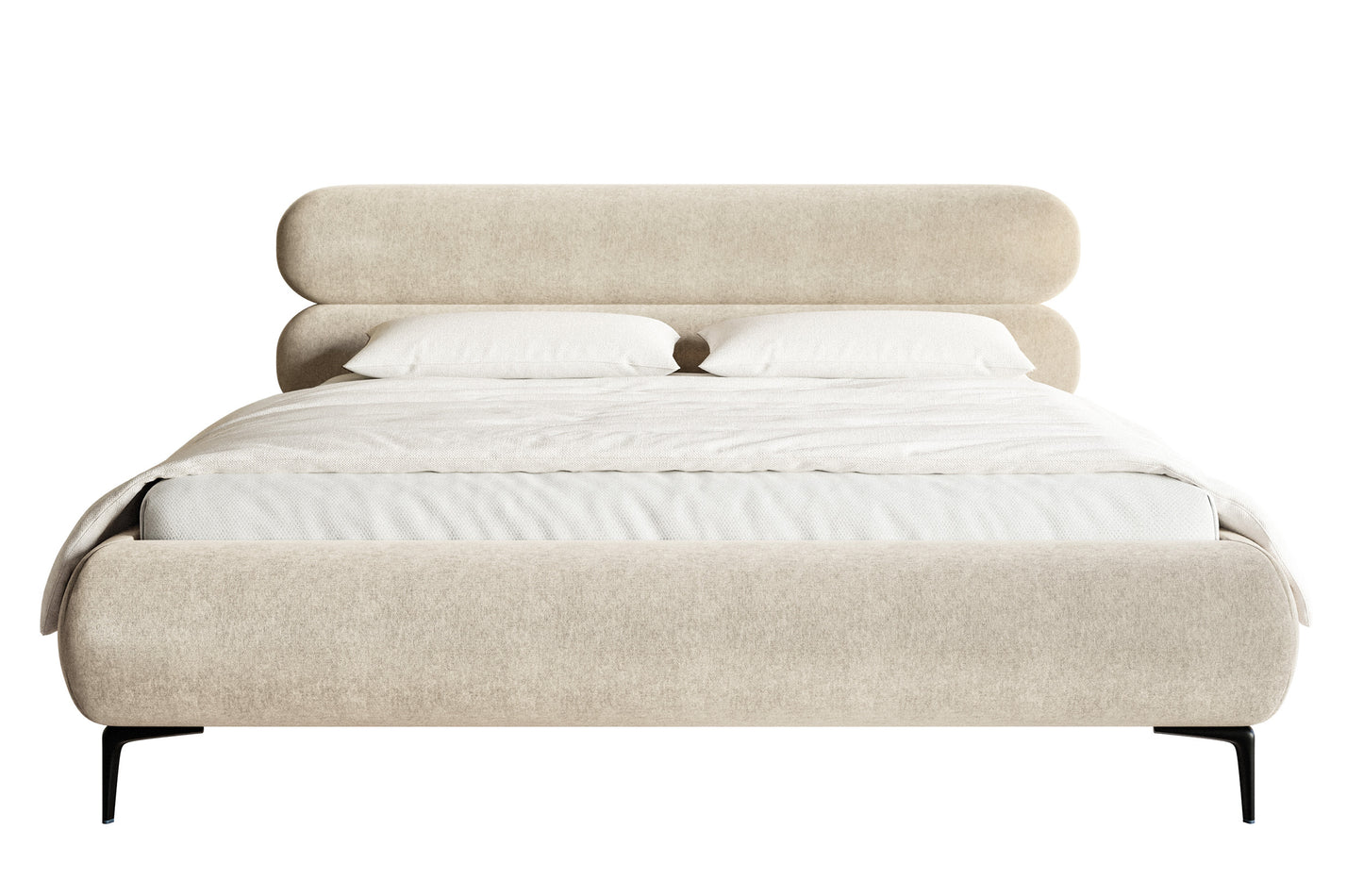 Gulta  Loure 140/160/180x200 cm Amon 17/melns kājas - N1 Home