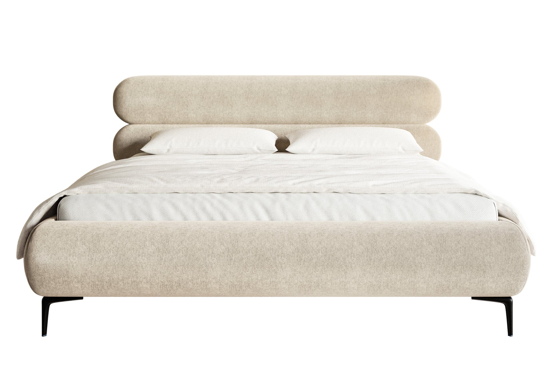 Gulta  Loure 140/160/180x200 cm Amon 17/melns kājas - N1 Home