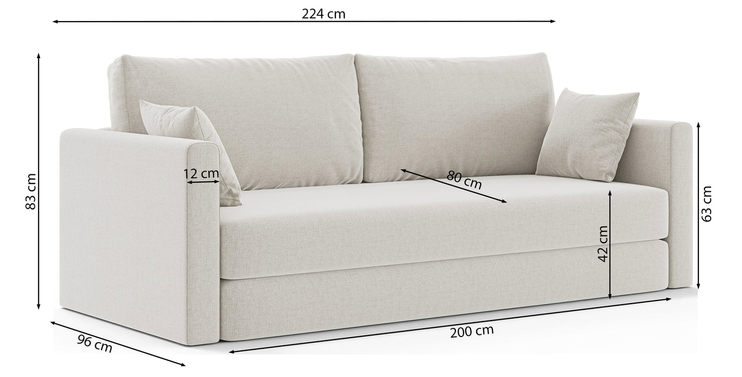 Dīvāns Evolia 160/200/42 cm Verita 03 - N1 Home