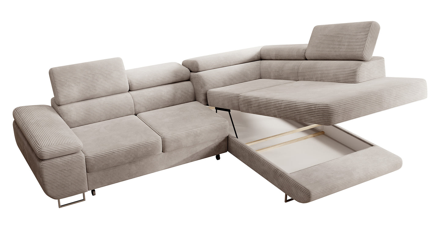 Dīvāns Steva 90/275/203 cm Poso 100 - N1 Home