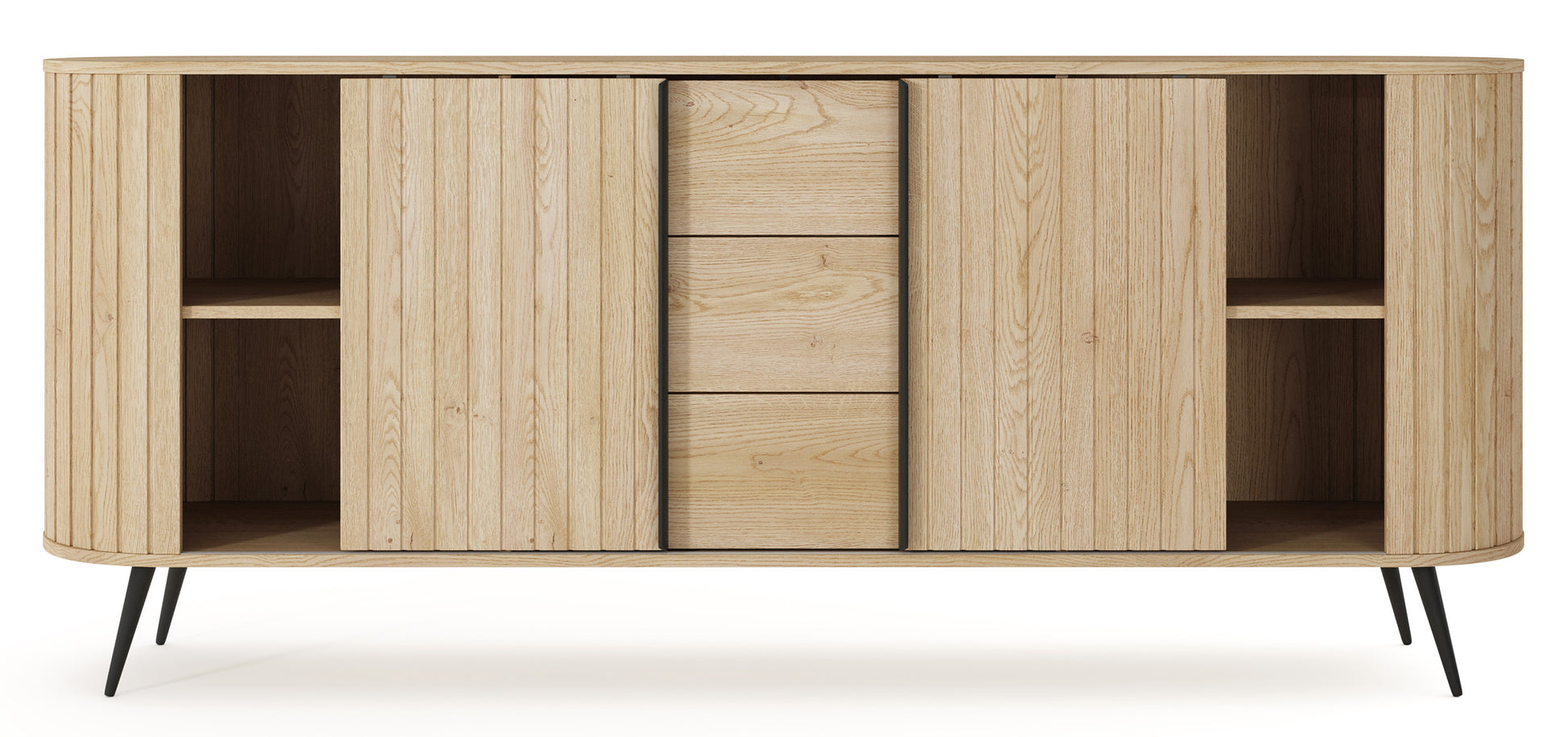 Kumode Lavas 196/81/40 cm Kremonas ozols - N1 Home