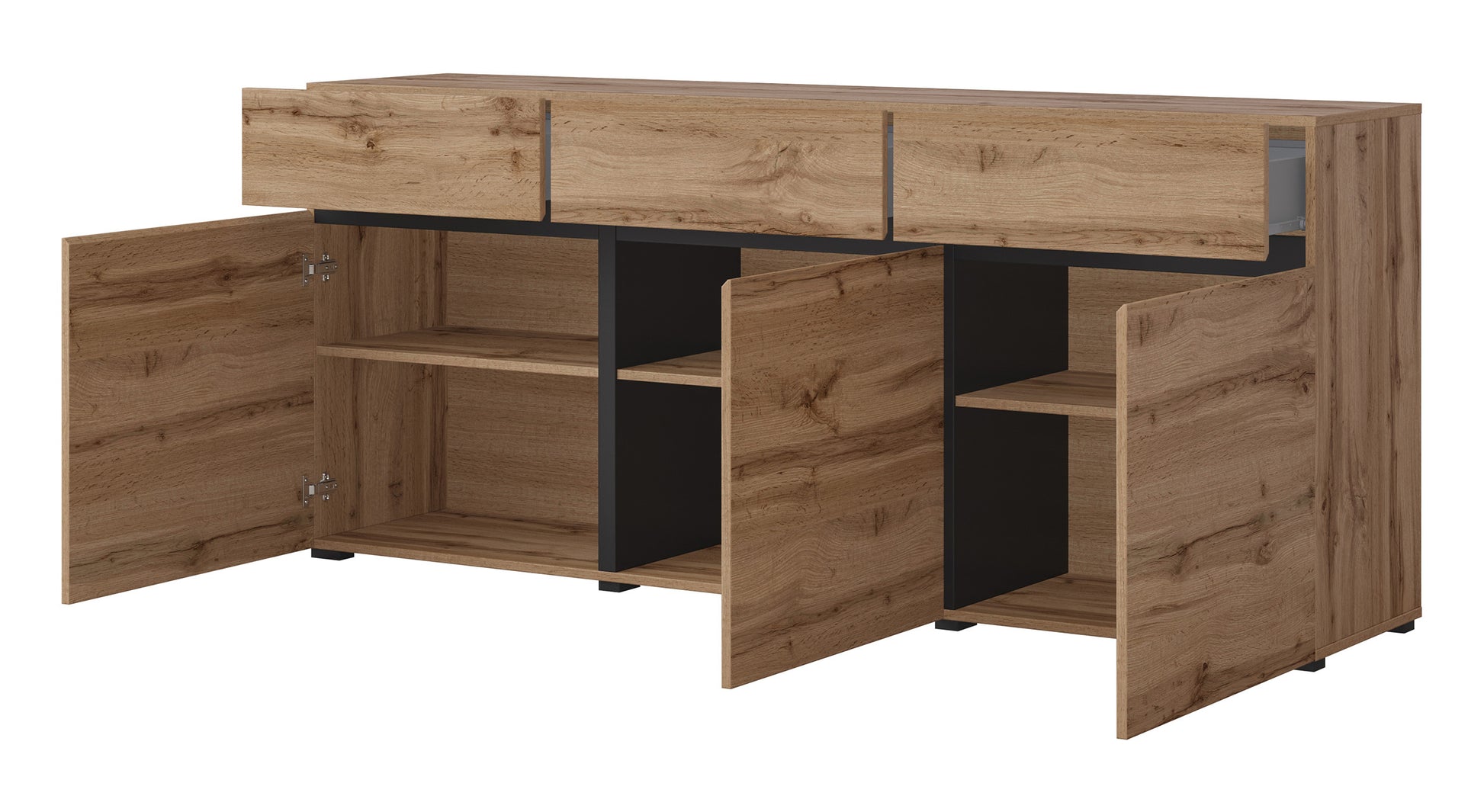 Kumode Kruzat 180/78/40 cm Votan ozols - N1 Home