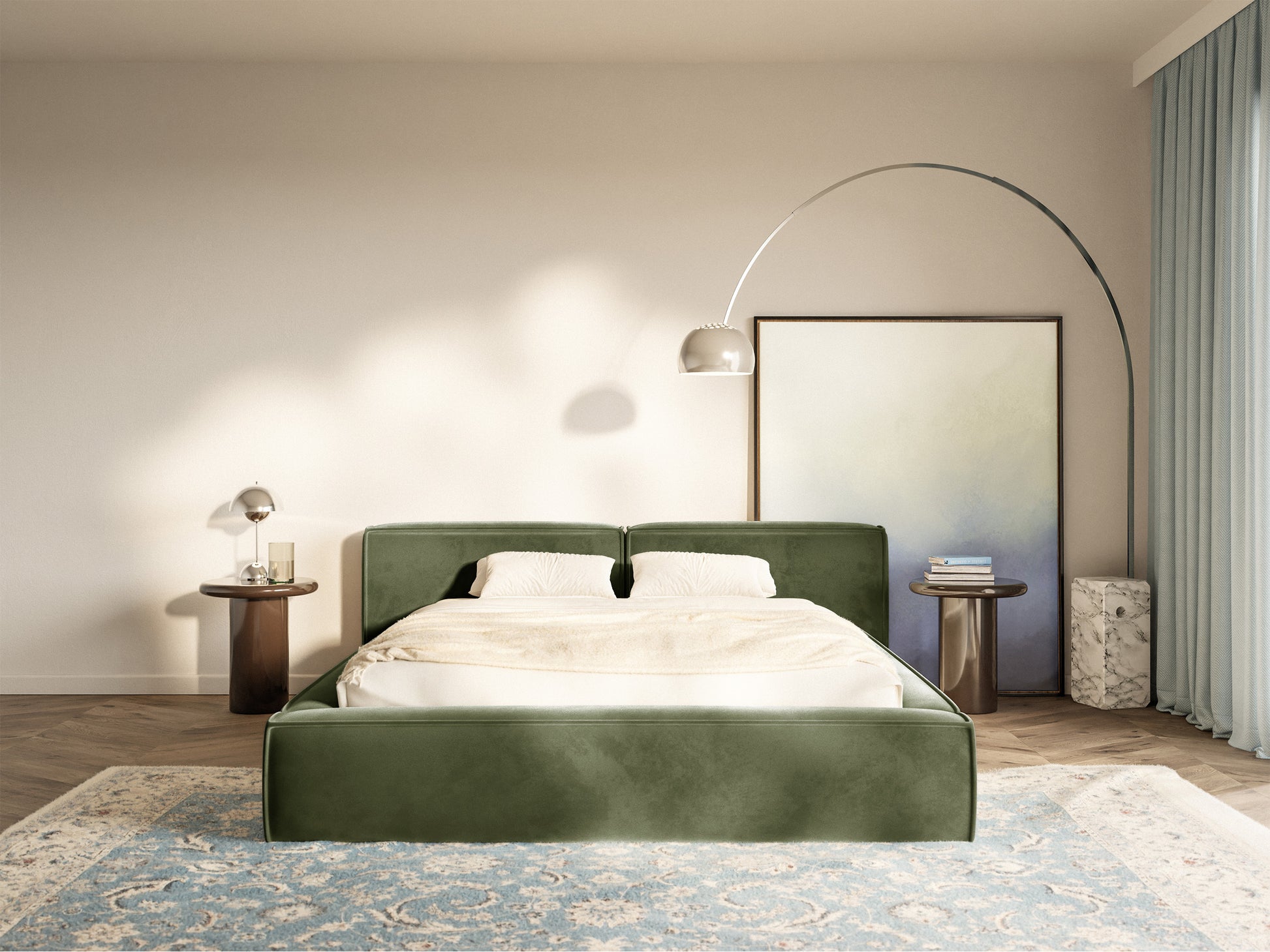 Gulta Tilas low 140/160/180/200x200 cm Bluvel 77 - N1 Home