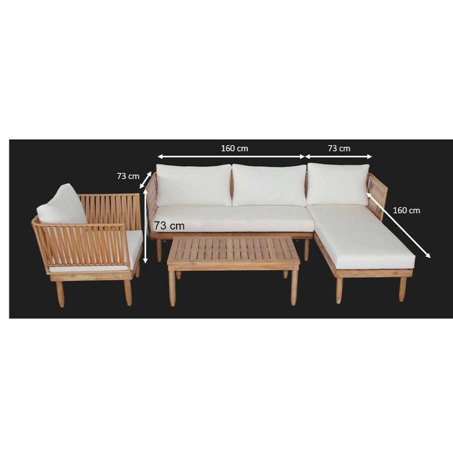 Dārza komplekts Ruta dabīgs - N1 Home