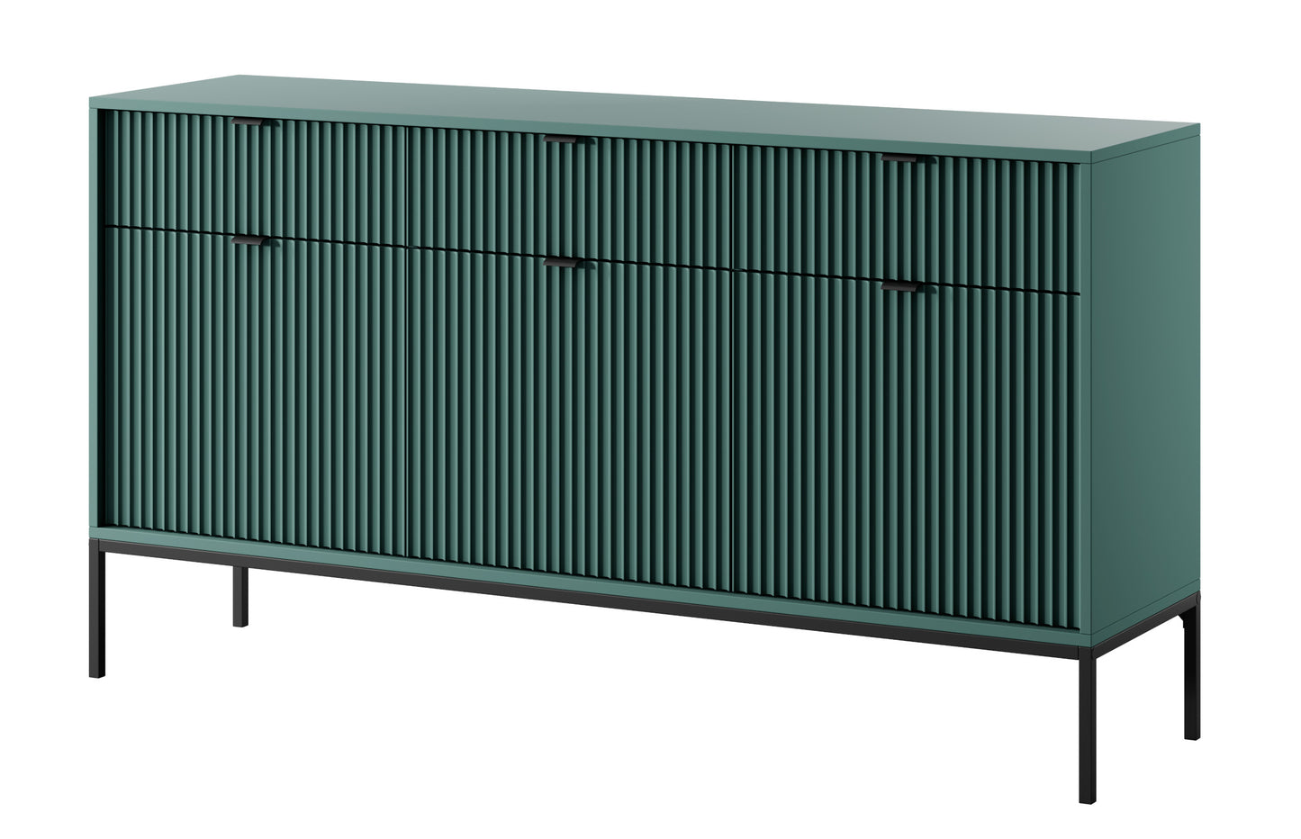Kumode NV 154/83/39 cm olīves/melns - N1 Home