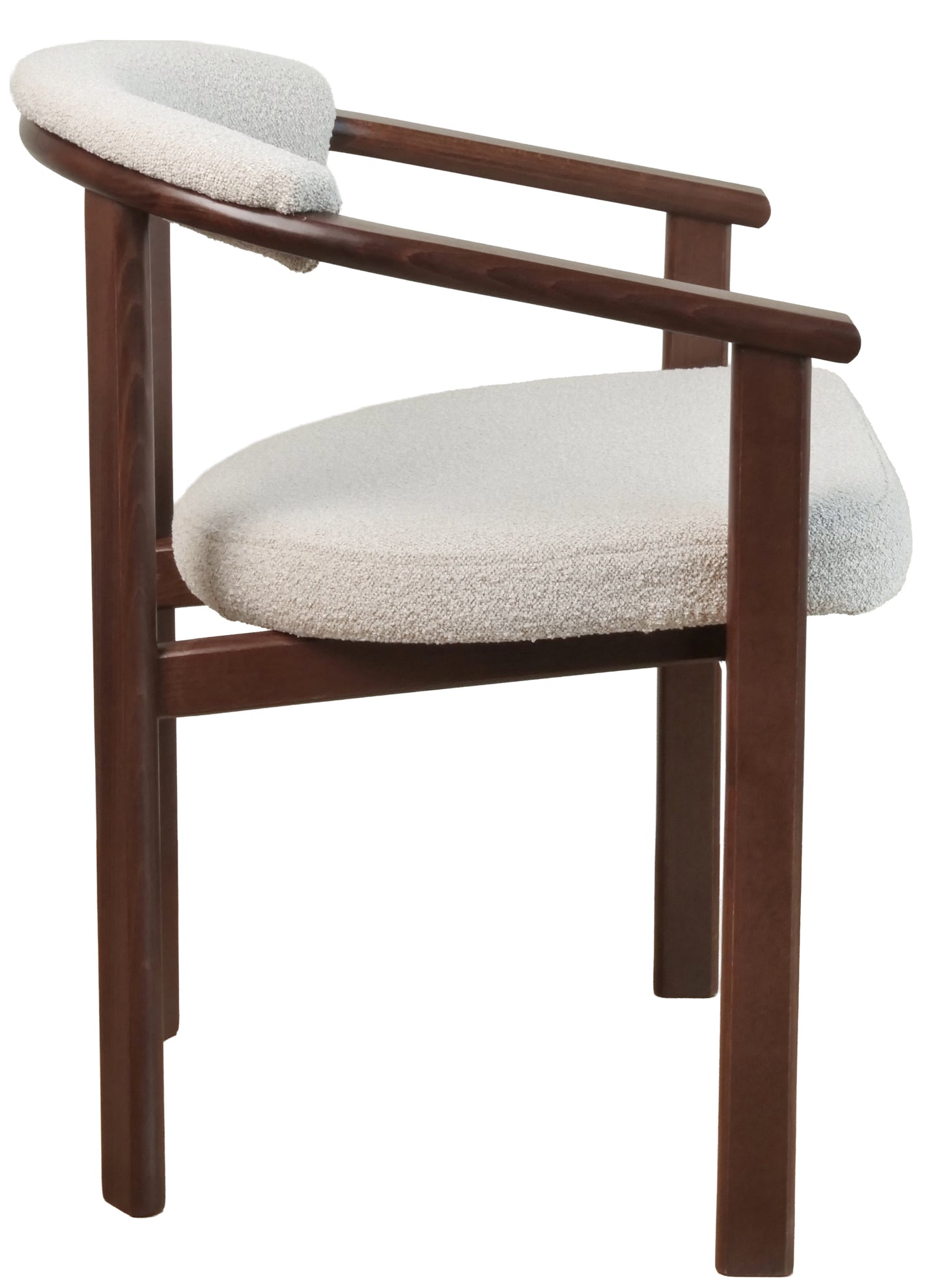 Krēsls Finis 73/56/55 cm gaišs valrieksts/bēšs buklē - N1 Home