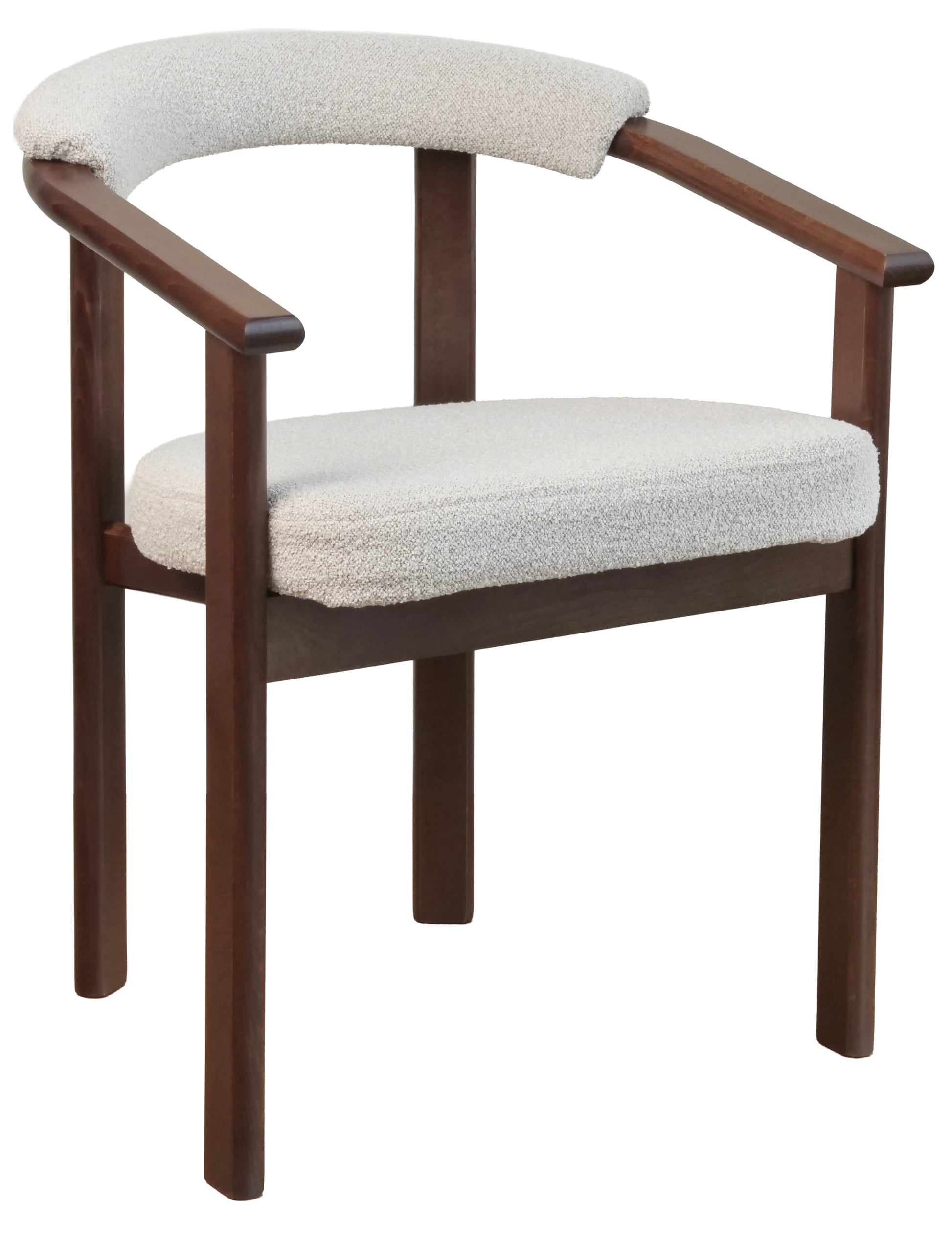 Krēsls Finis 73/56/55 cm gaišs valrieksts/bēšs buklē - N1 Home