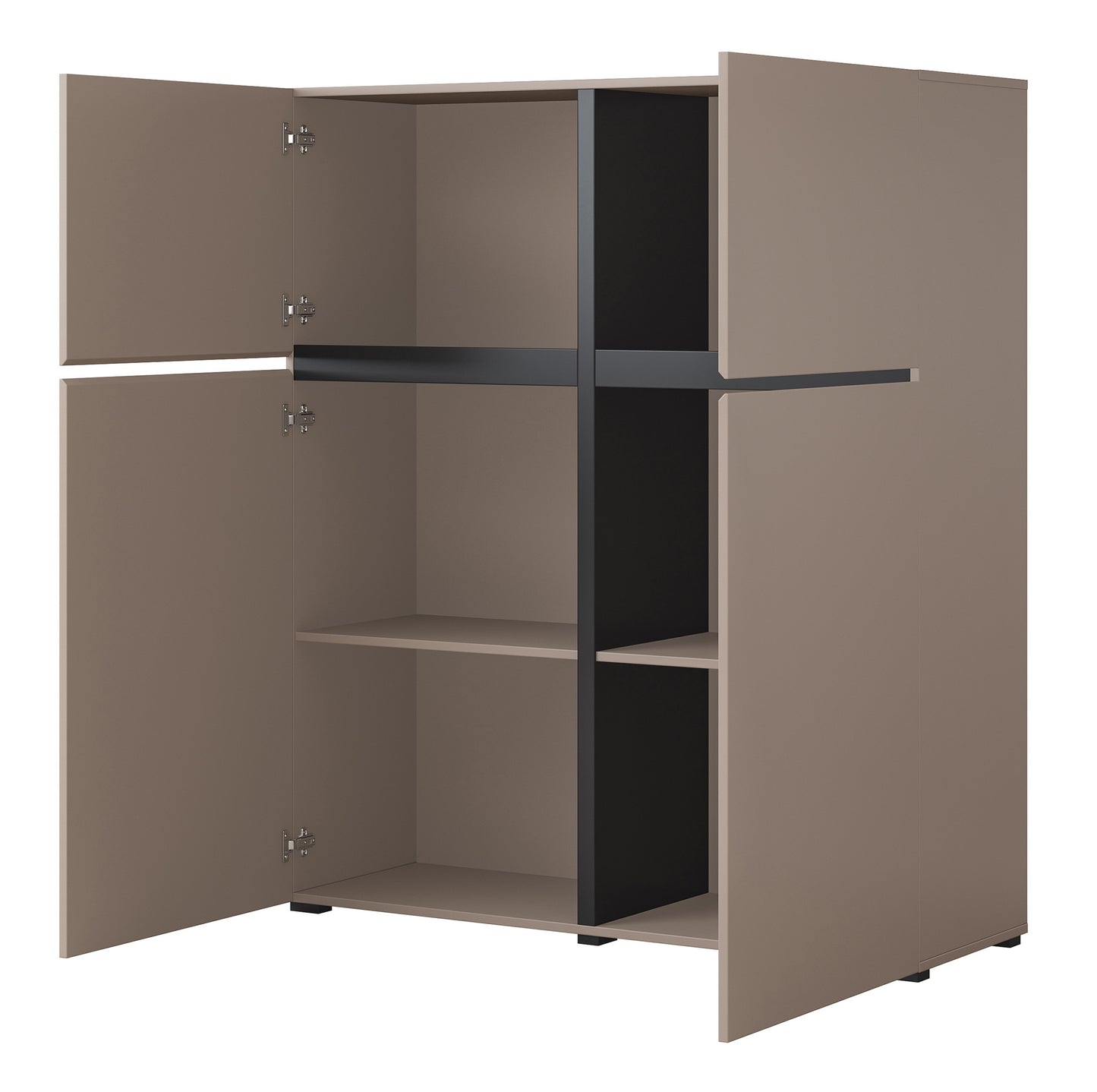 Kumode Kruzat 119/139/40 cm bēšs - N1 Home