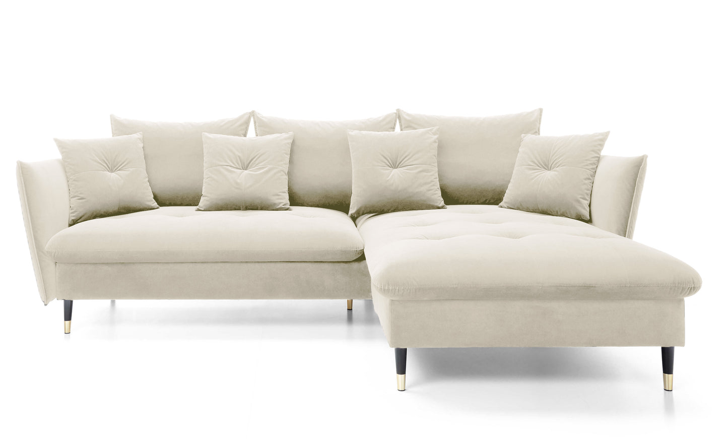 Dīvāns Bazlam 91/258/167 cm Matt Velvet 06 - N1 Home