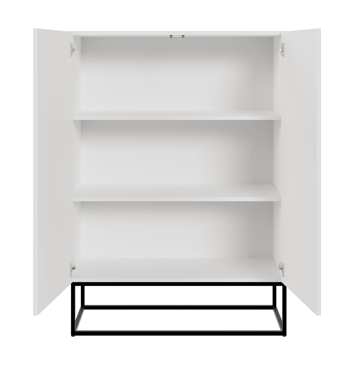 Kumode Velda 90/125/38 cm balts/melns - N1 Home