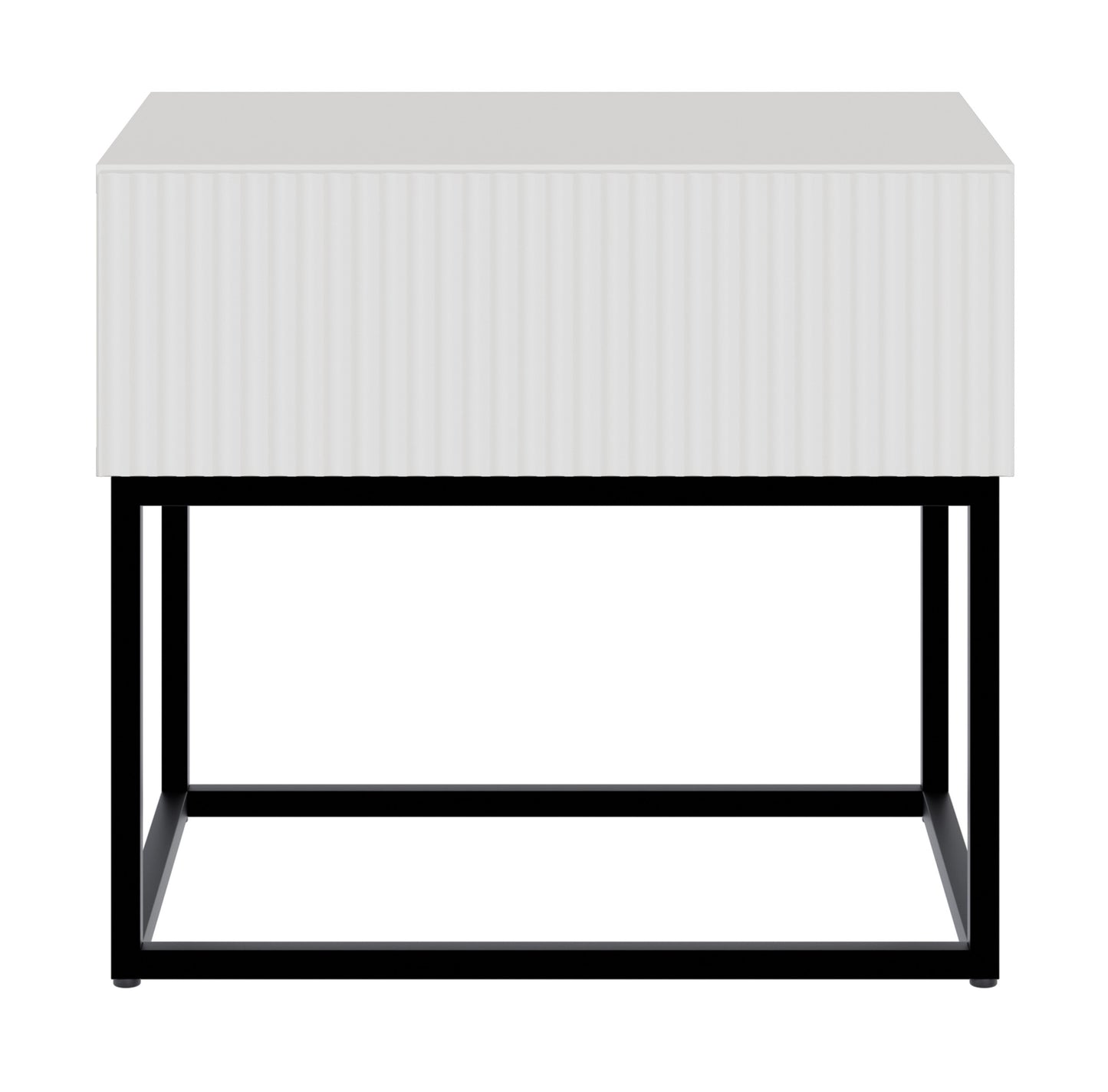 Naktsskapis Velda 50/44/35 cm balts/melns