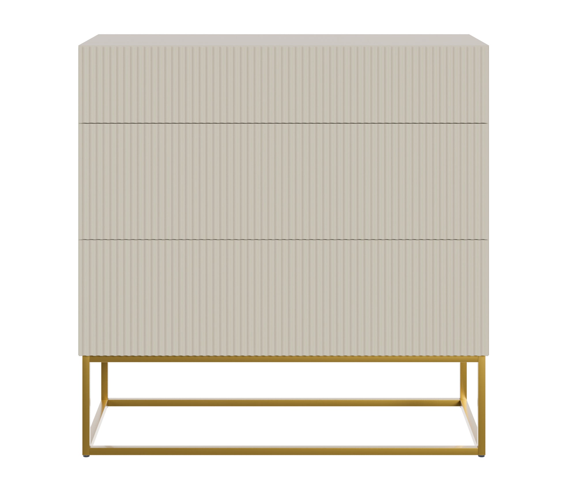 Kumode Velda 90/90/38 cm bēšs/zelts - N1 Home