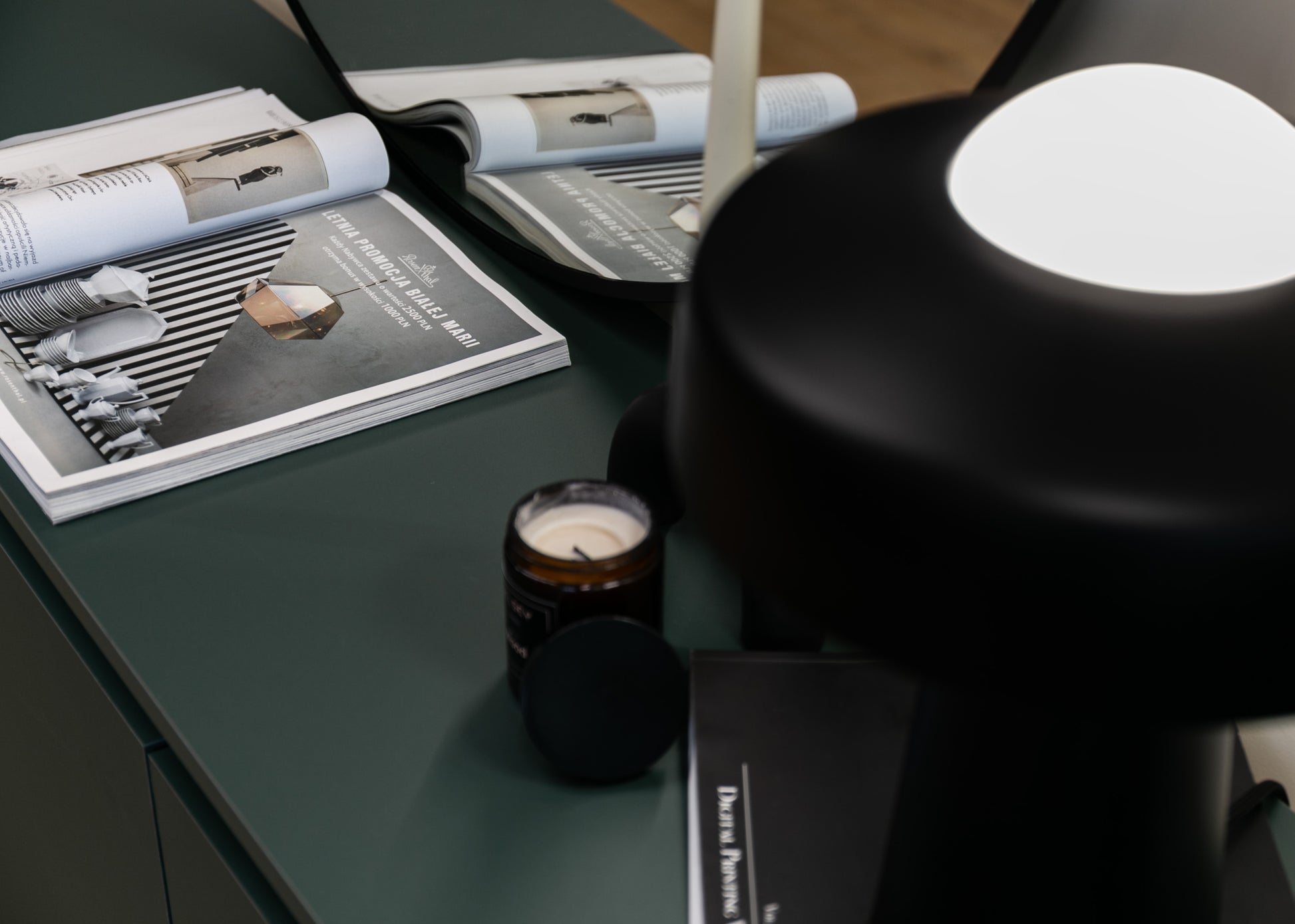 Kumode Bommo 150/77/35 cm tumši zaļs - N1 Home