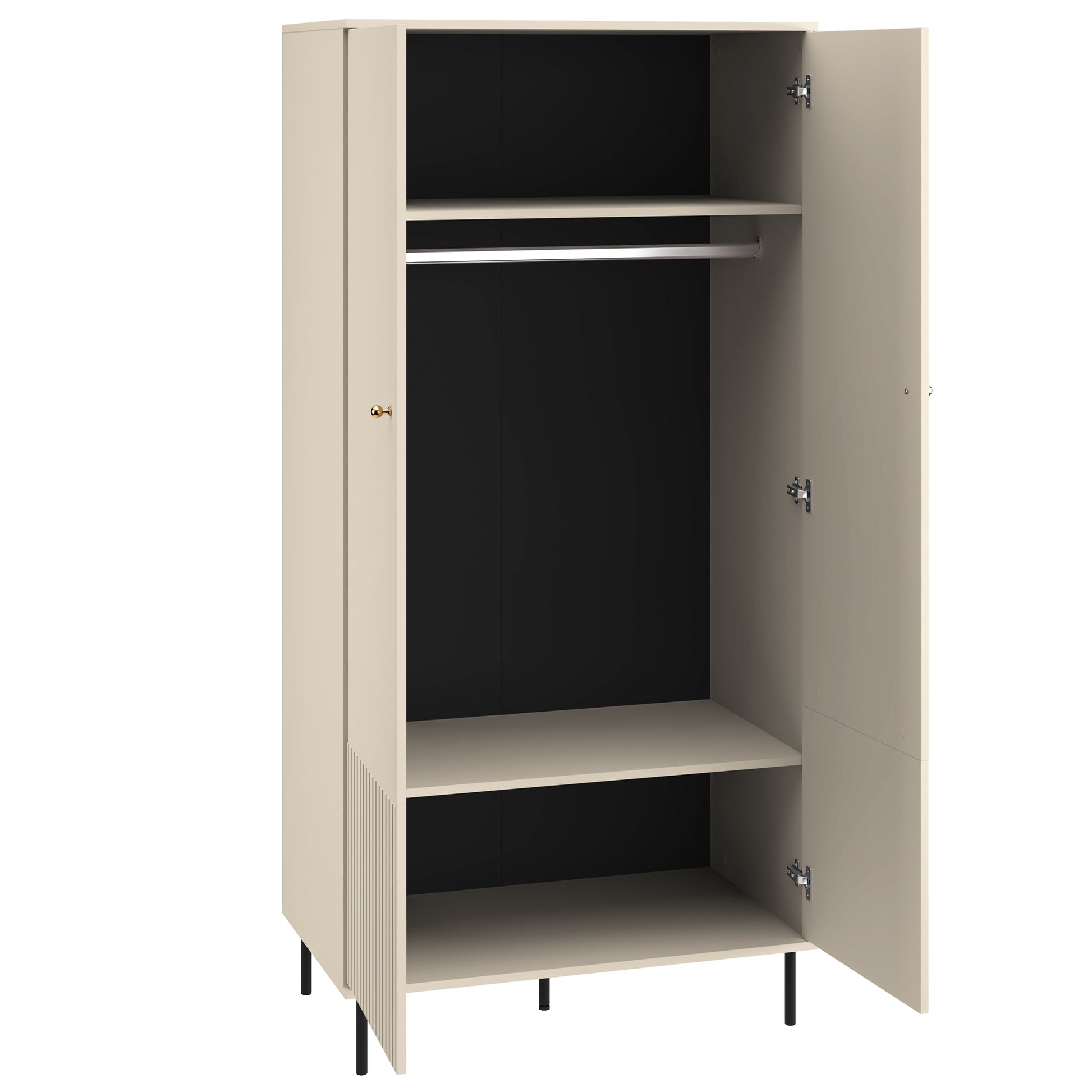 Skapīs Galeto 190/92/53 cm bēšs - N1 Home