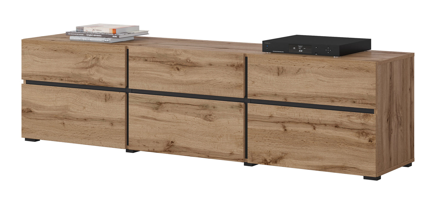 Kumode Kruzat 180/48/40 cm Votan ozols - N1 Home