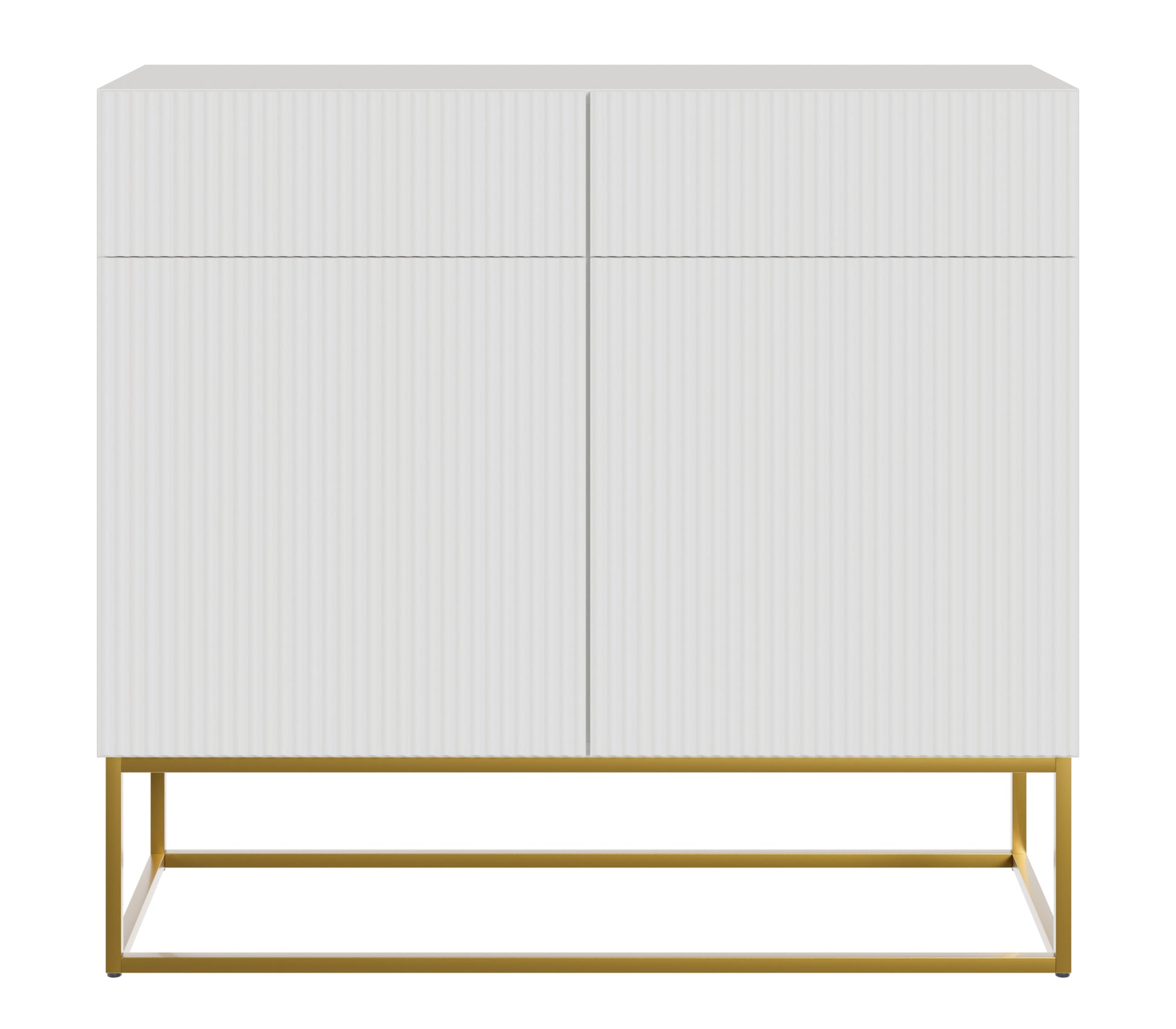 Kumode Velda  100/90/38 cm balts/zelts - N1 Home