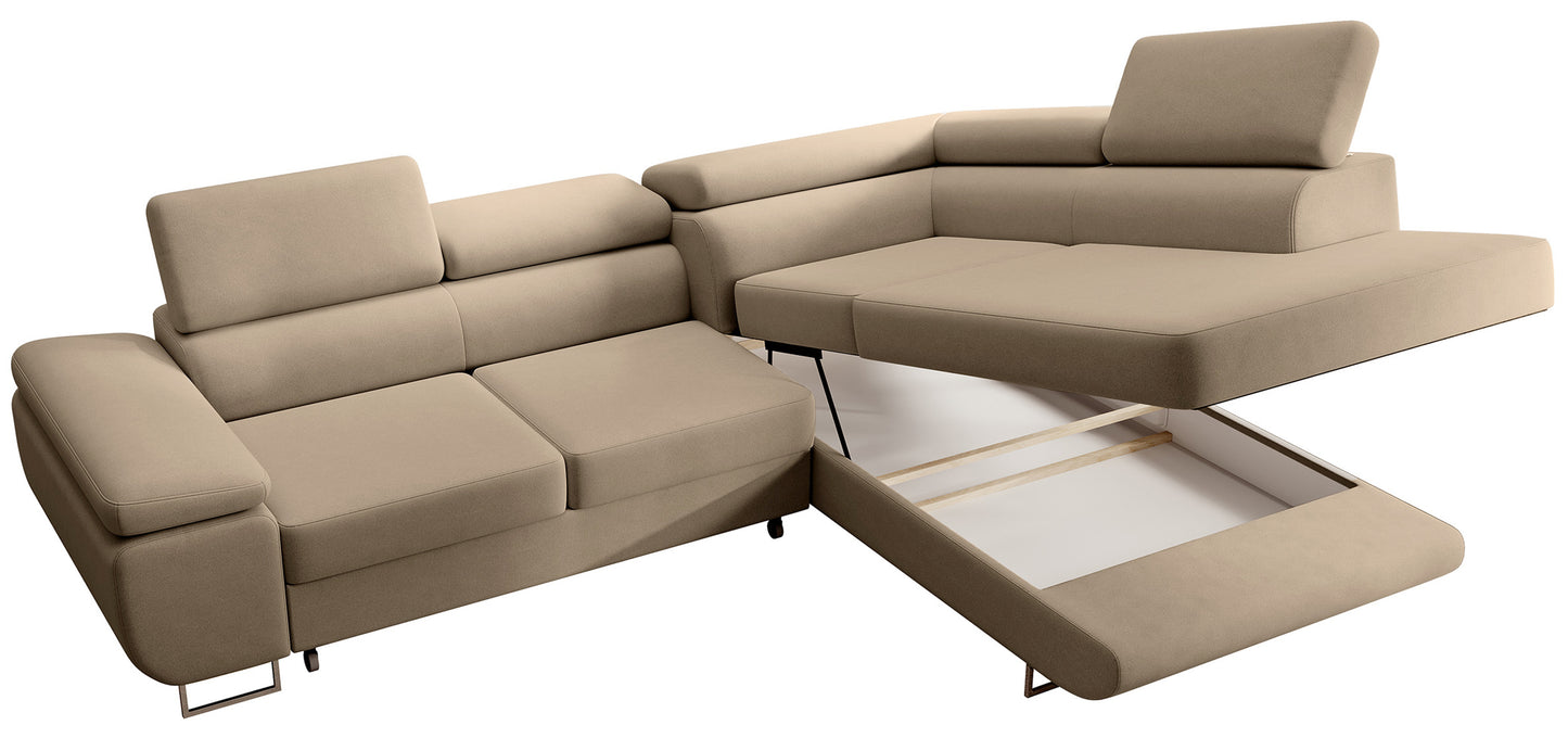 Dīvāns Steva 90/275/203 cm Castel 15 - N1 Home