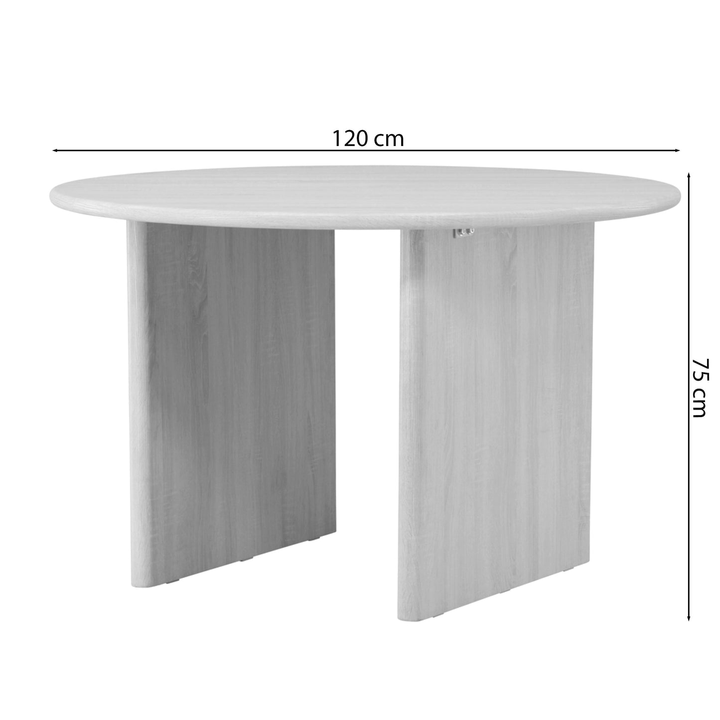 Galds Invels 120/75/120 cm melns - N1 Home