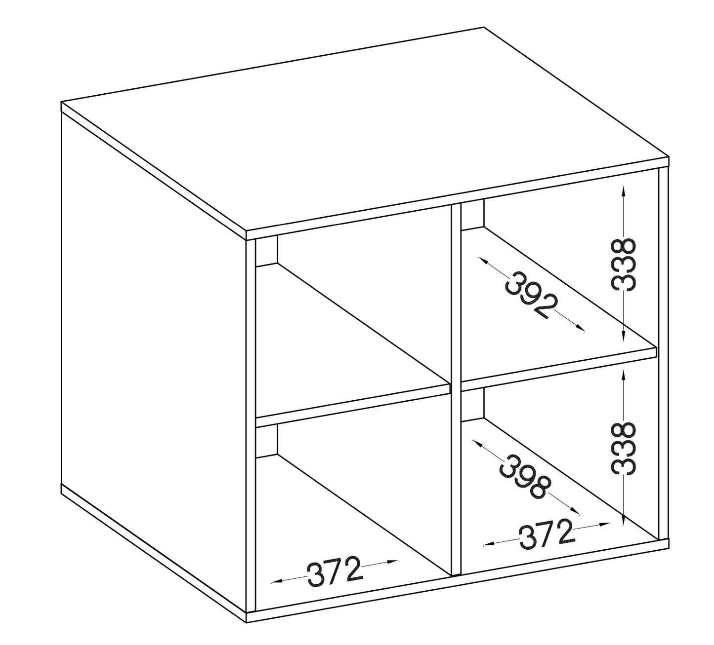 Biroja kabinets Stun 73/80/42 cm pelēks - N1 Home