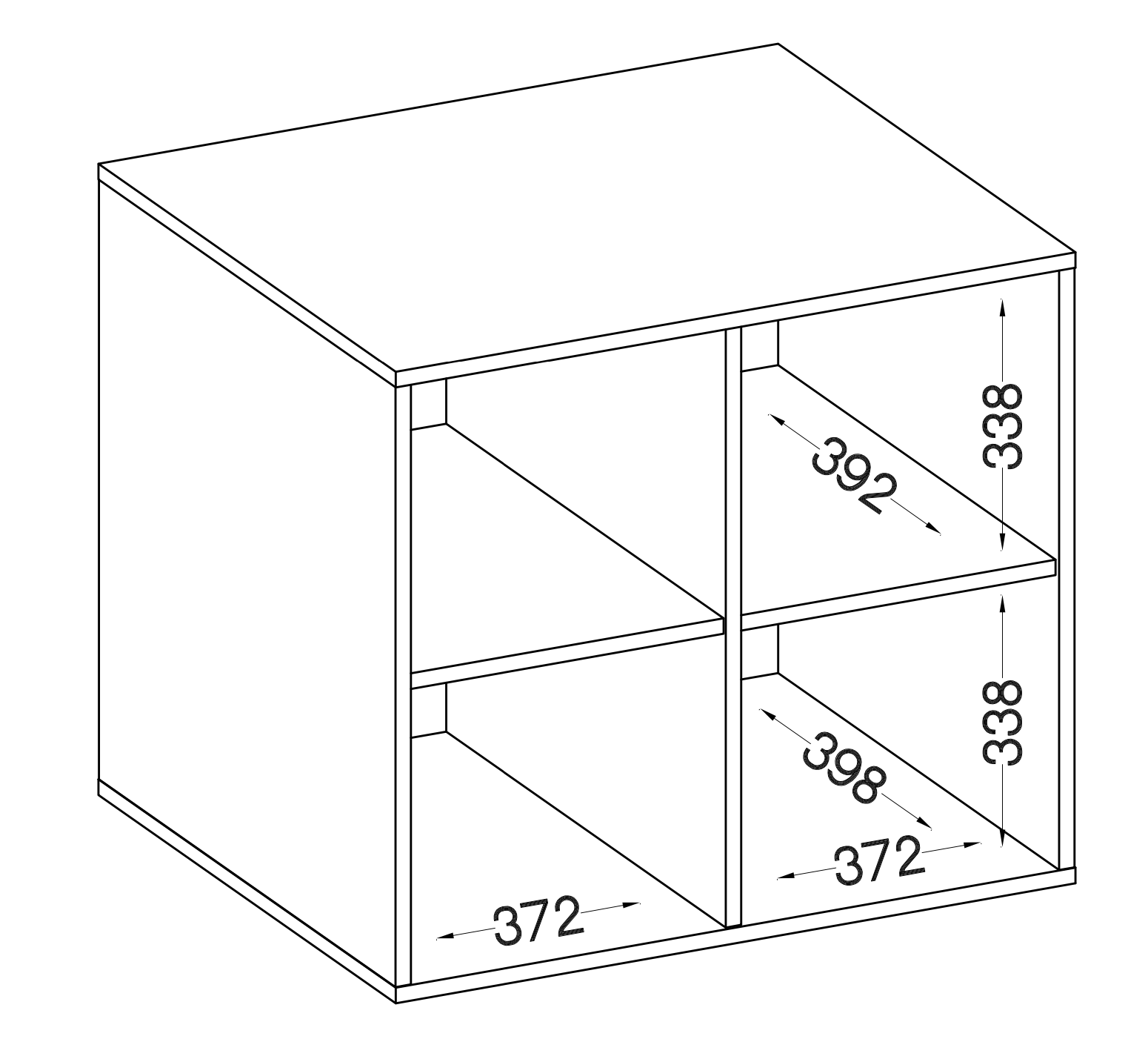 Biroja kabinets Stun 73/80/42 cm pelēks - N1 Home