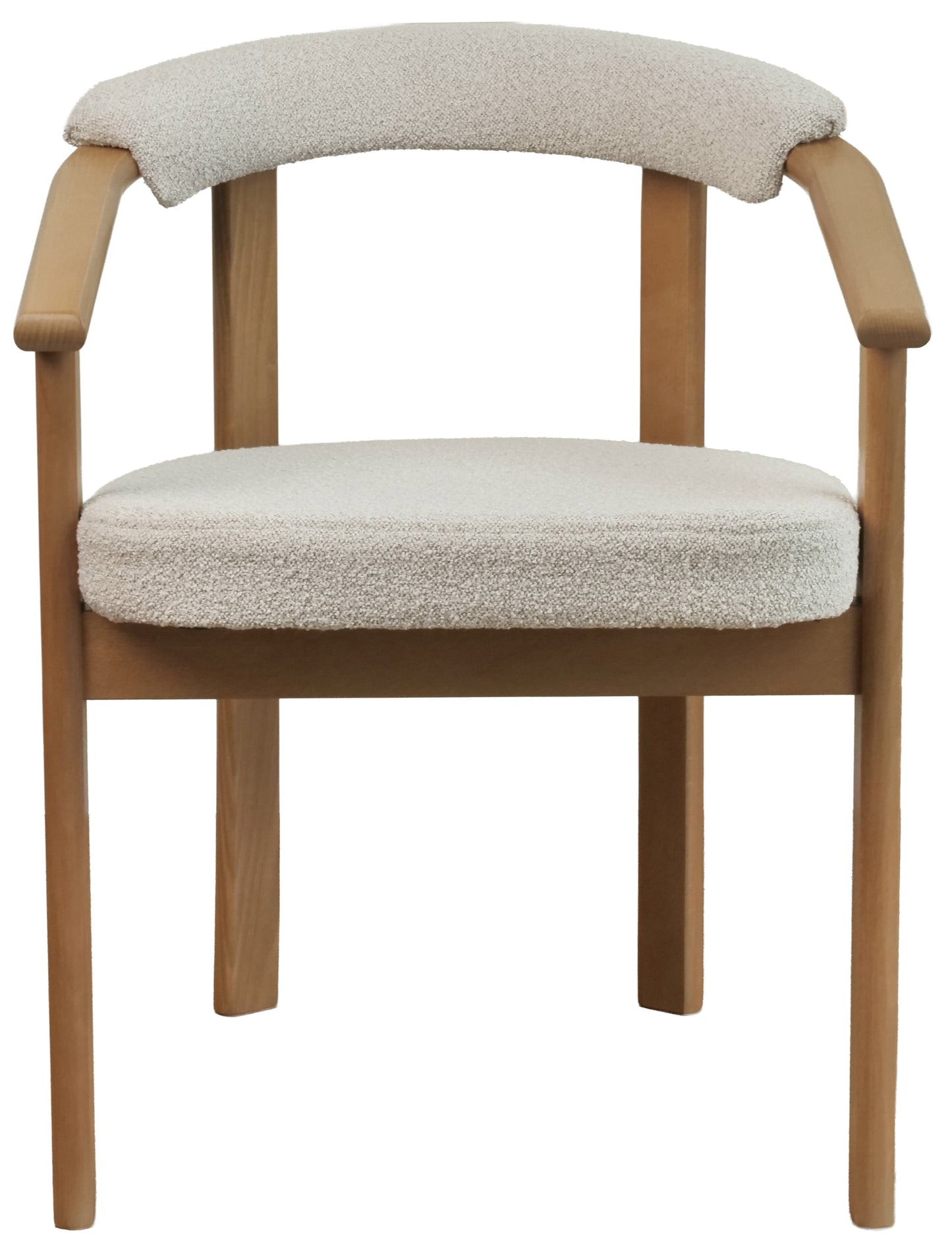 Krēsls Finis 73/56/55 cm eļļots ozols/bēšs buklē - N1 Home