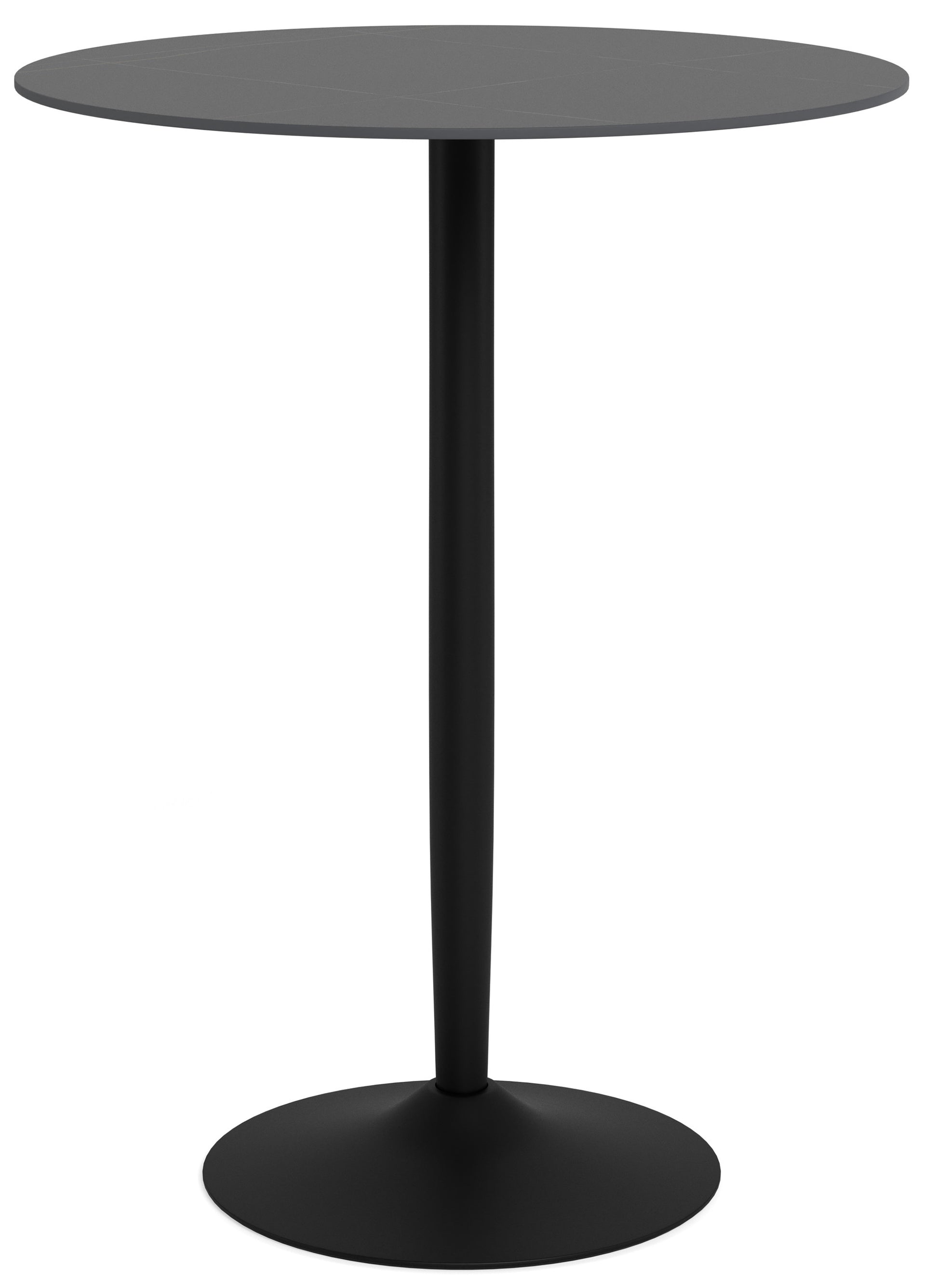 Bāra galds Roši 80/80/105 cm melns - N1 Home