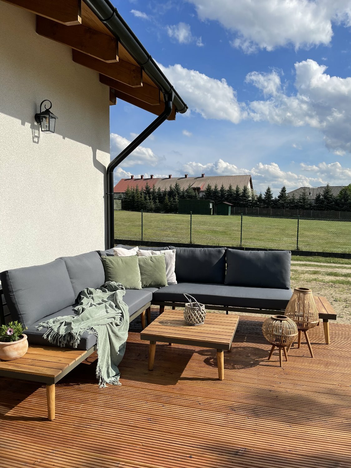 Dārza mēbeļu komplekts Bano tumši pelēks - N1 Home