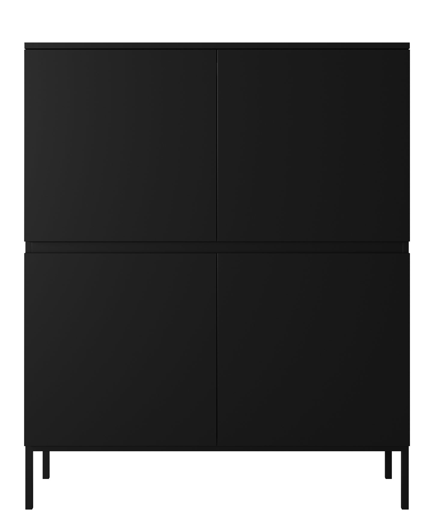 Kumode Bommo 100/122/35 cm melns - N1 Home