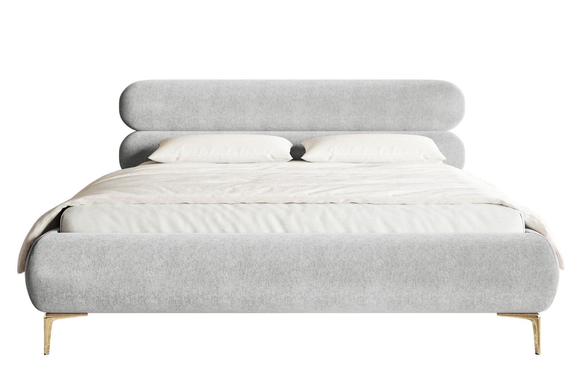 Gulta  Loure 140/160/180x200 cm Amon 09/zelts kājas - N1 Home