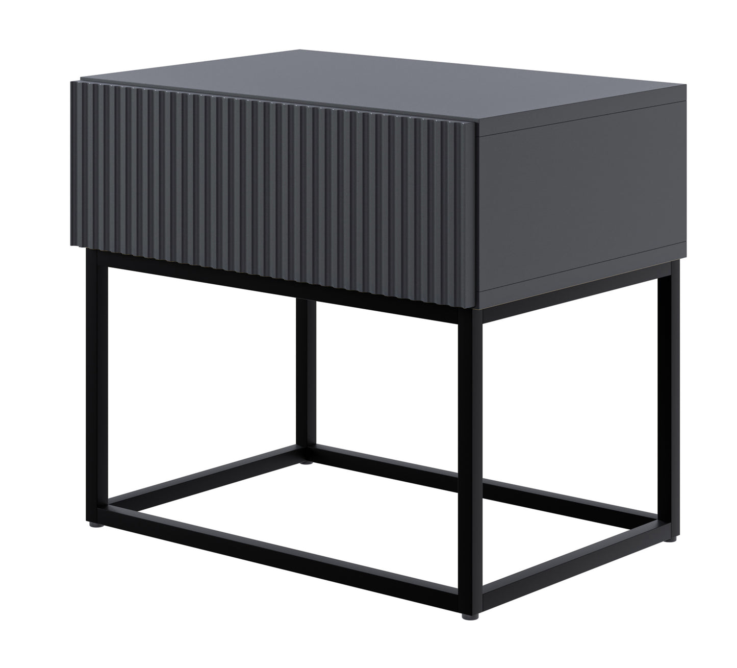 Naktsskapis Velda 50/44/35 cm melns/melns