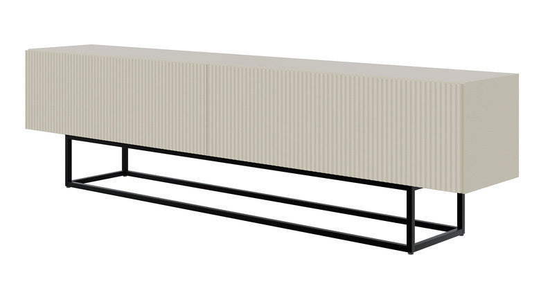 TV skapis Velda 175/46/31 cm bēšs/melns