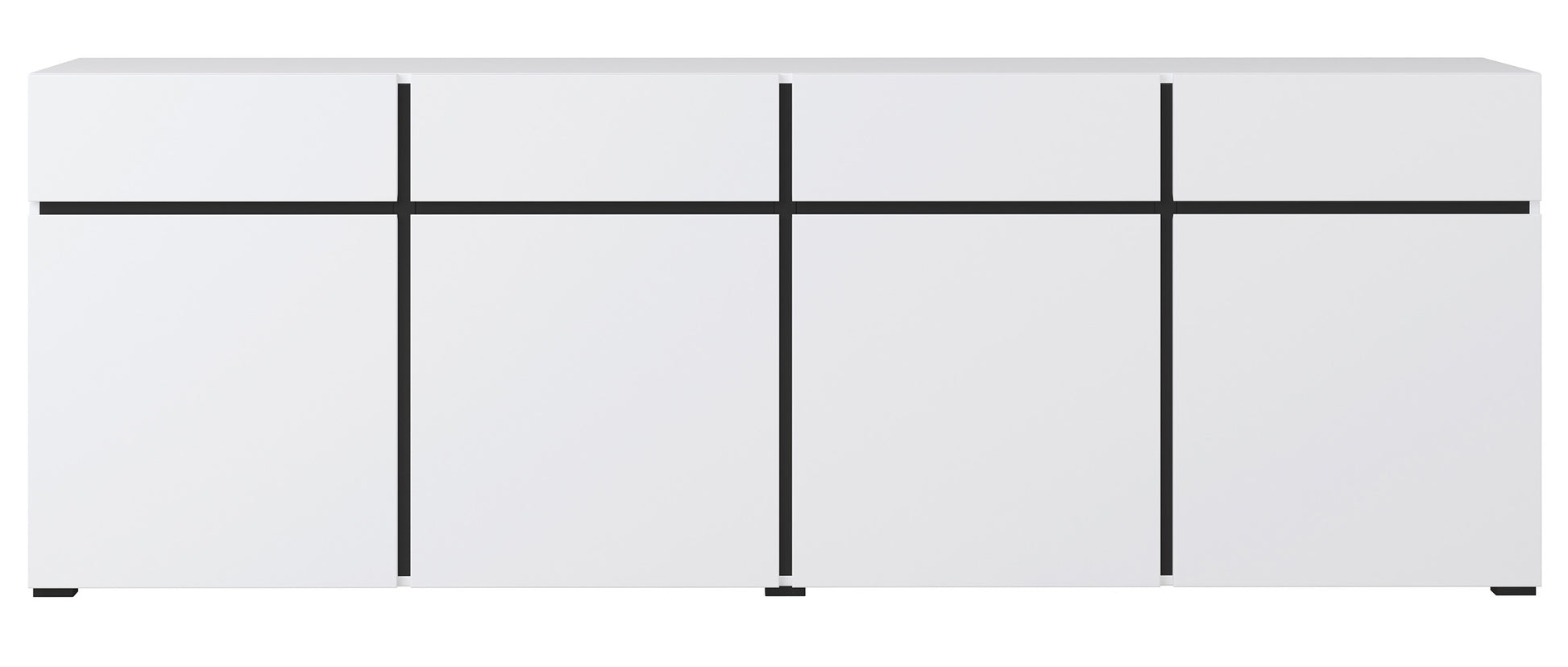 Kumode Kruzat 224/78/40 cm balts - N1 Home