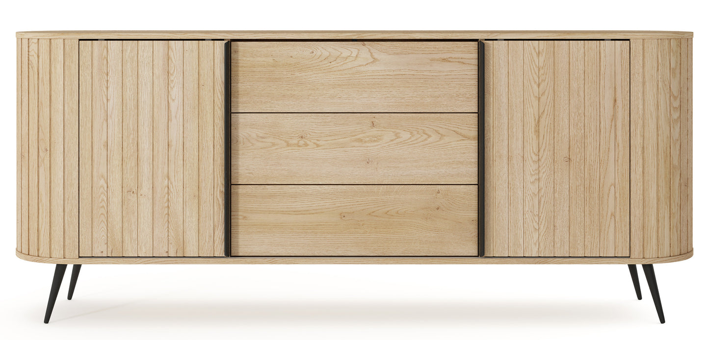 Kumode Lavas 196/81/40 cm Kremonas ozols - N1 Home