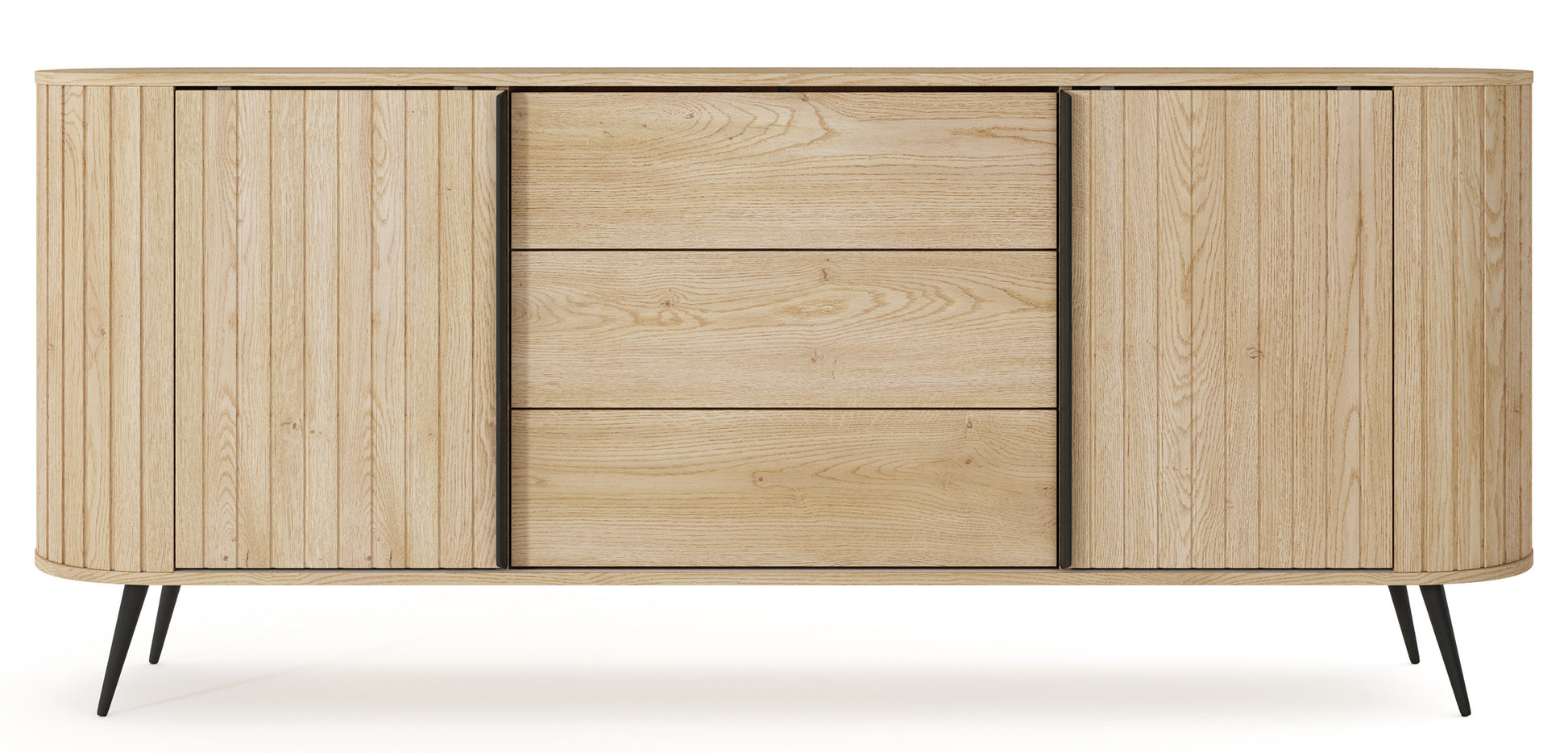 Kumode Lavas 196/81/40 cm Kremonas ozols - N1 Home