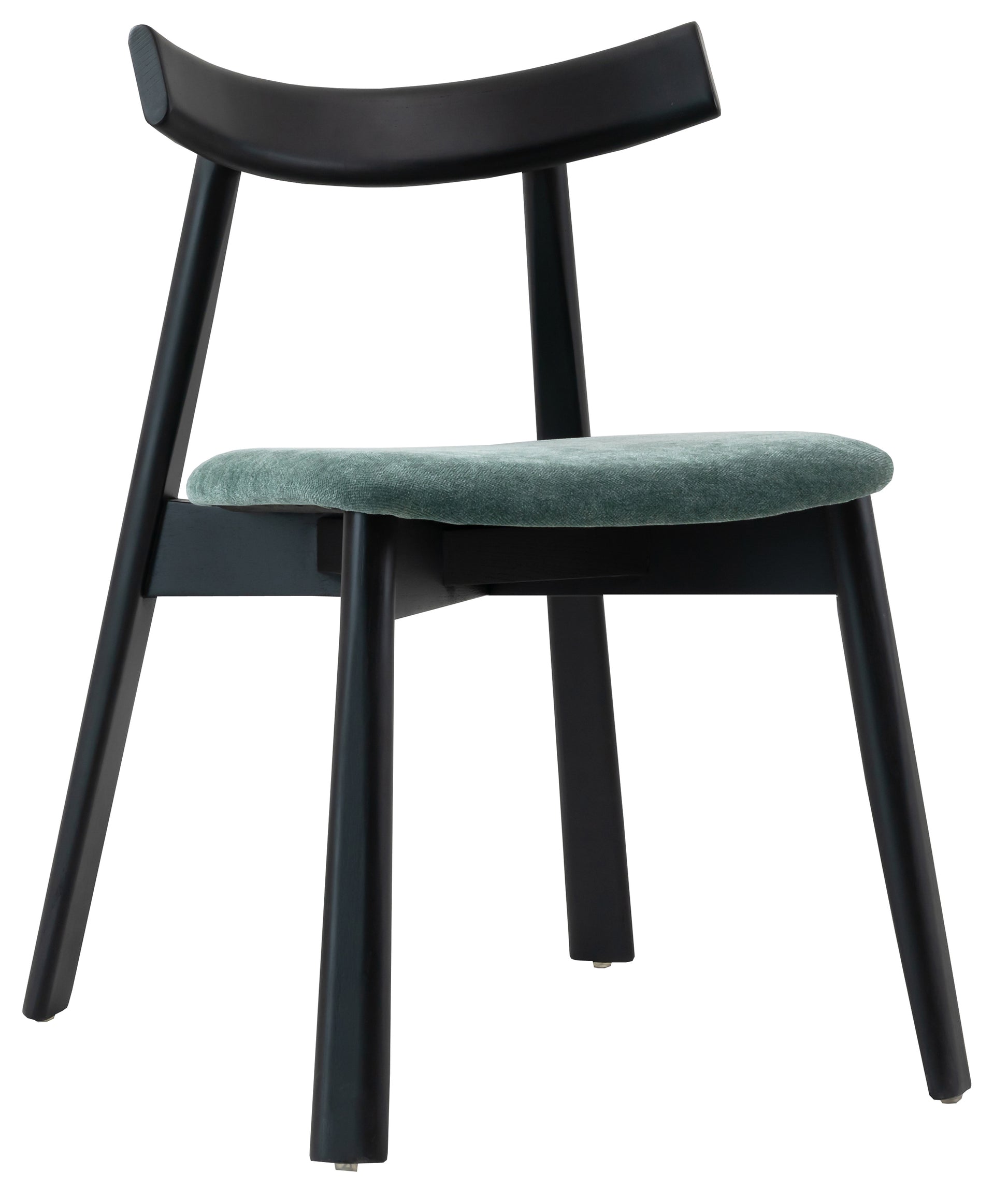 Krēsls Delis 79/48/59 cm tumši zaļs/melns - N1 Home