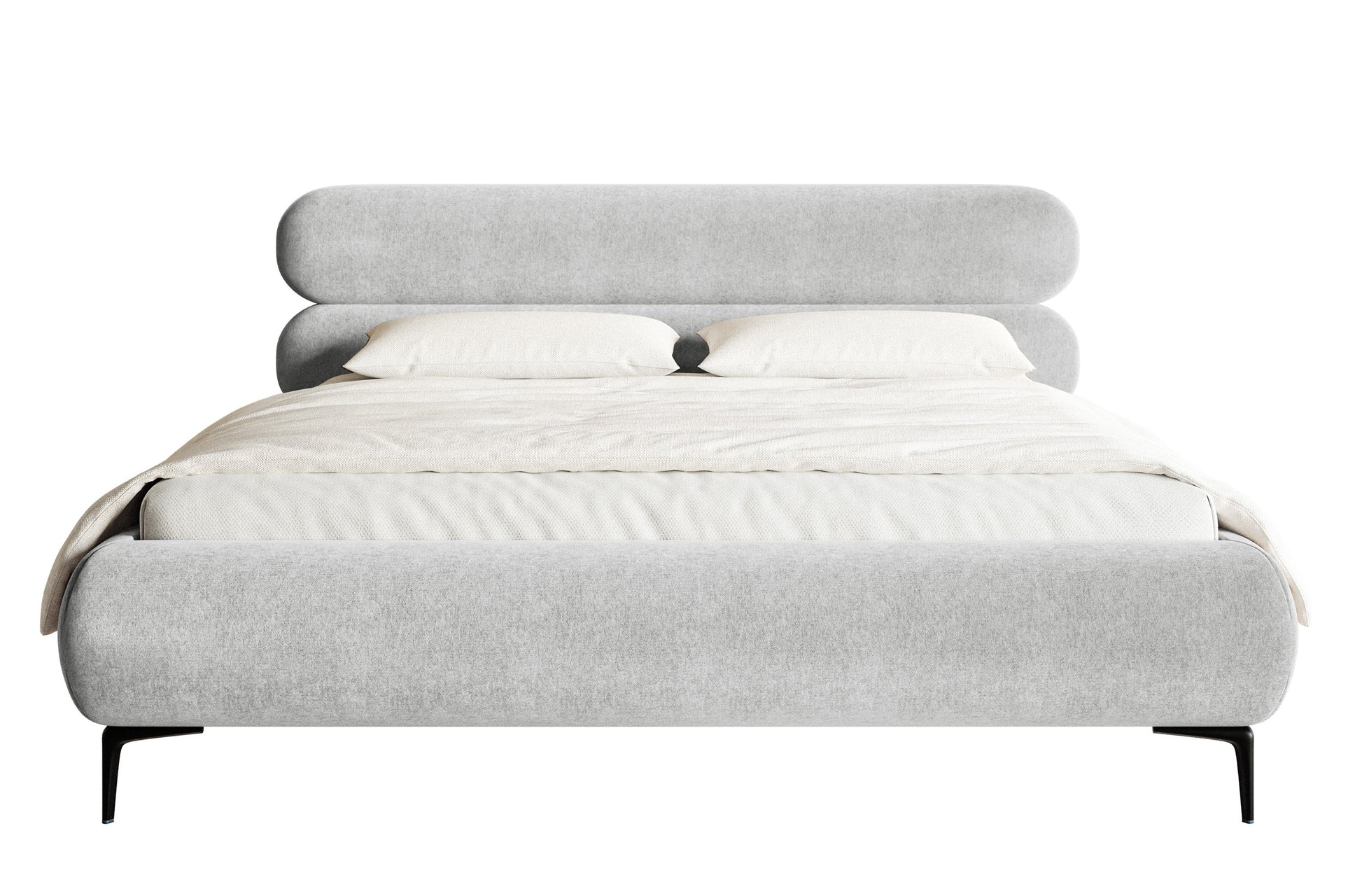 Gulta  Loure 140/160/180x200 cm Amon 09/melns kājas - N1 Home