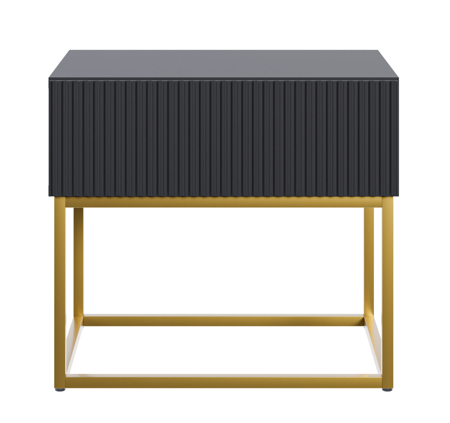 Naktsskapis Velda 50/44/35 cm melns/zelts