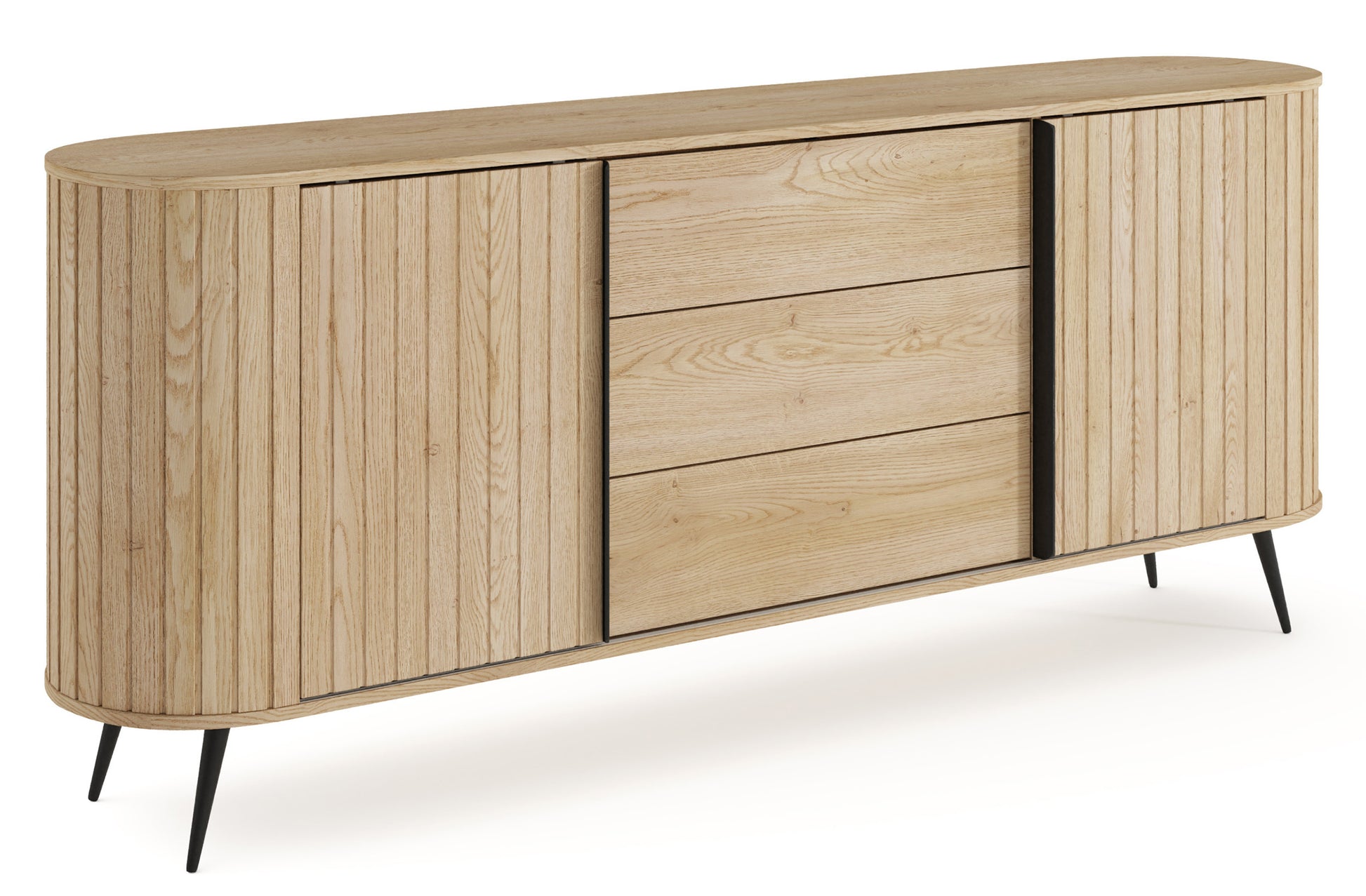 Kumode Lavas 196/81/40 cm Kremonas ozols - N1 Home