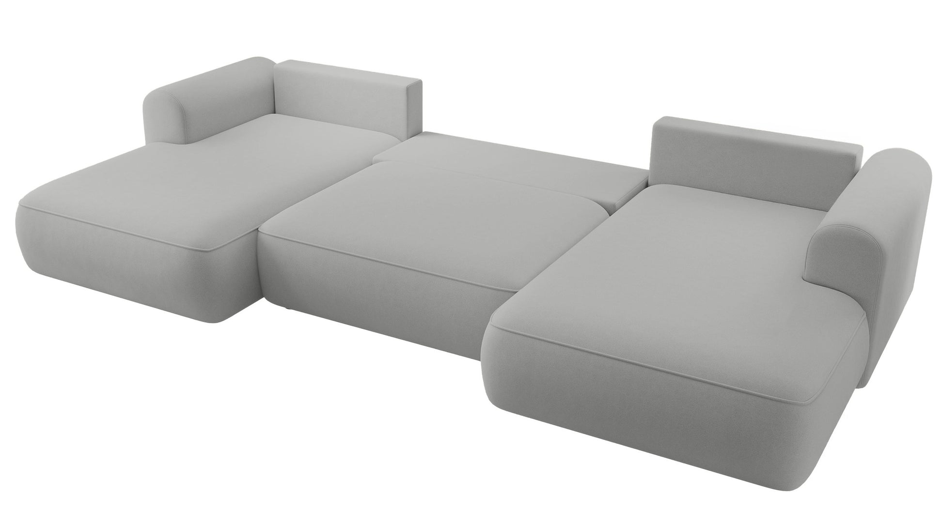 Dīvāns Ovors U 380/95/167 cm Castel 80 - N1 Home